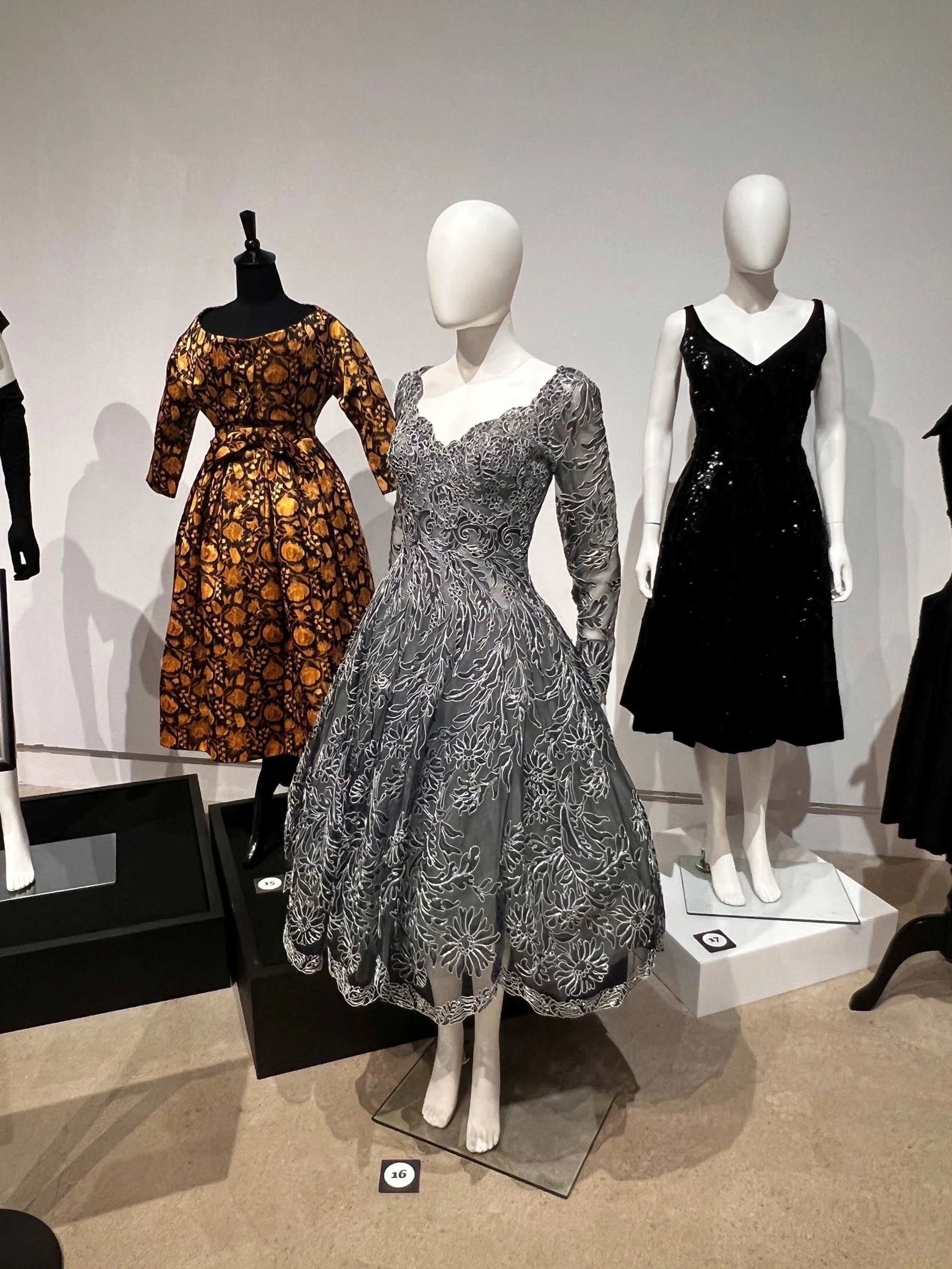 View of the exhibition: Made in France: French Fashion from the 1870s to 1970s