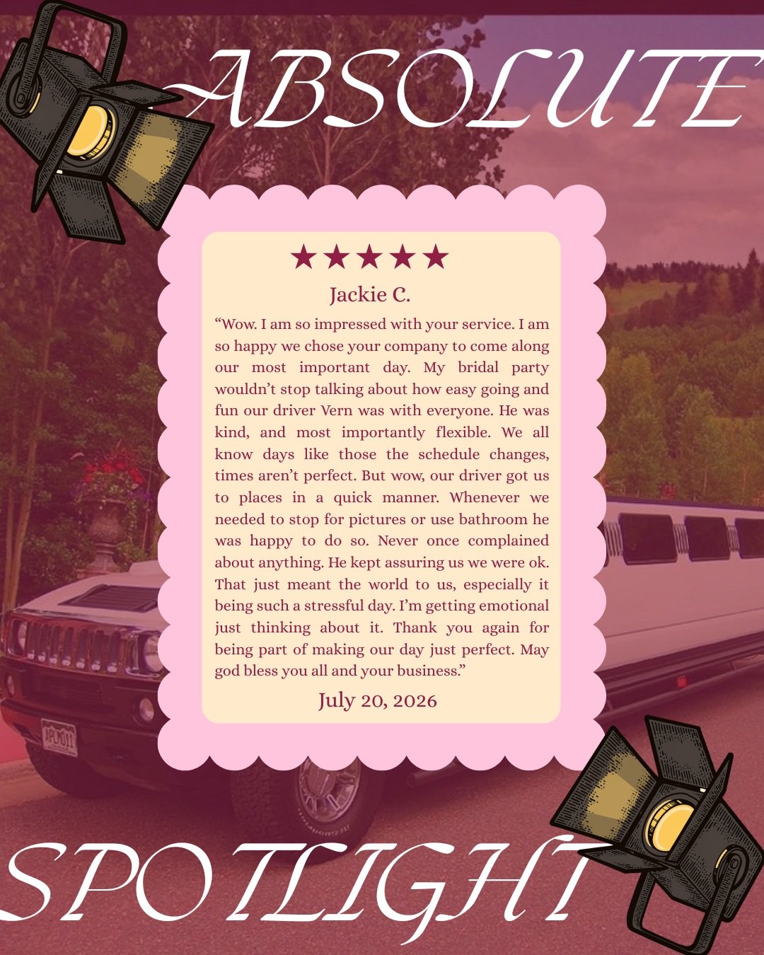 The Kindest Review from Jackie that Really Warmed Our Hearts here at Absolute Prestige 🥰 We just HAD to give her a place in our review Spotlight!
&bull;
Thank you so much for your kind words, Jackie! We're so happy that we could create an amazing ex