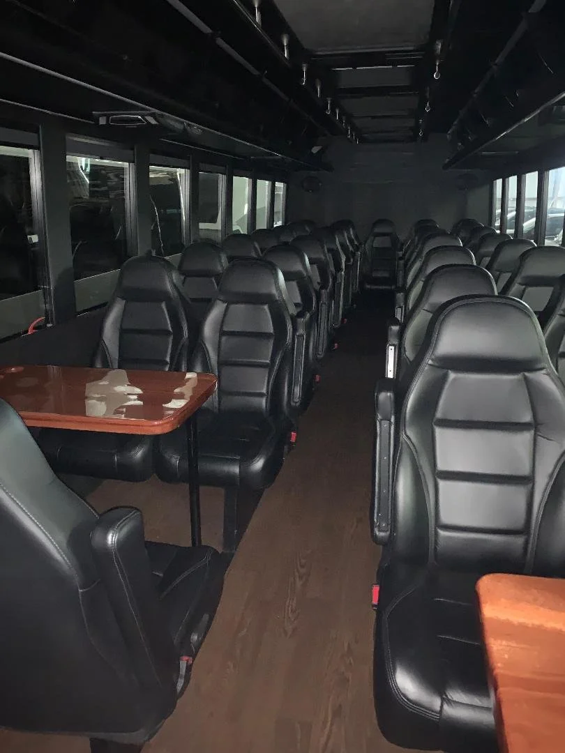 35 Passenger Executive Shuttle Bus Black Left Inside (24).jpg