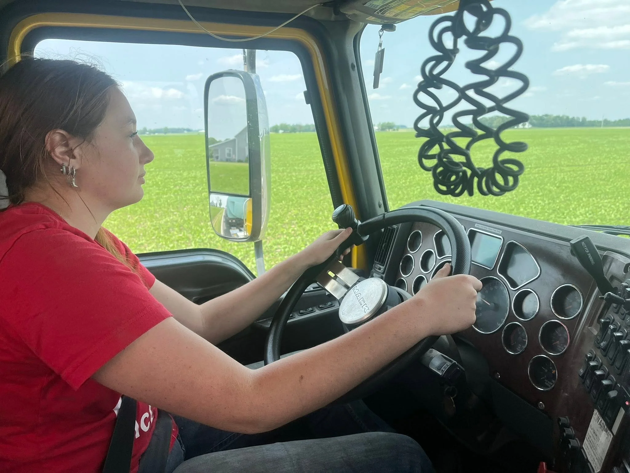 Gretchen driving semi.jpg