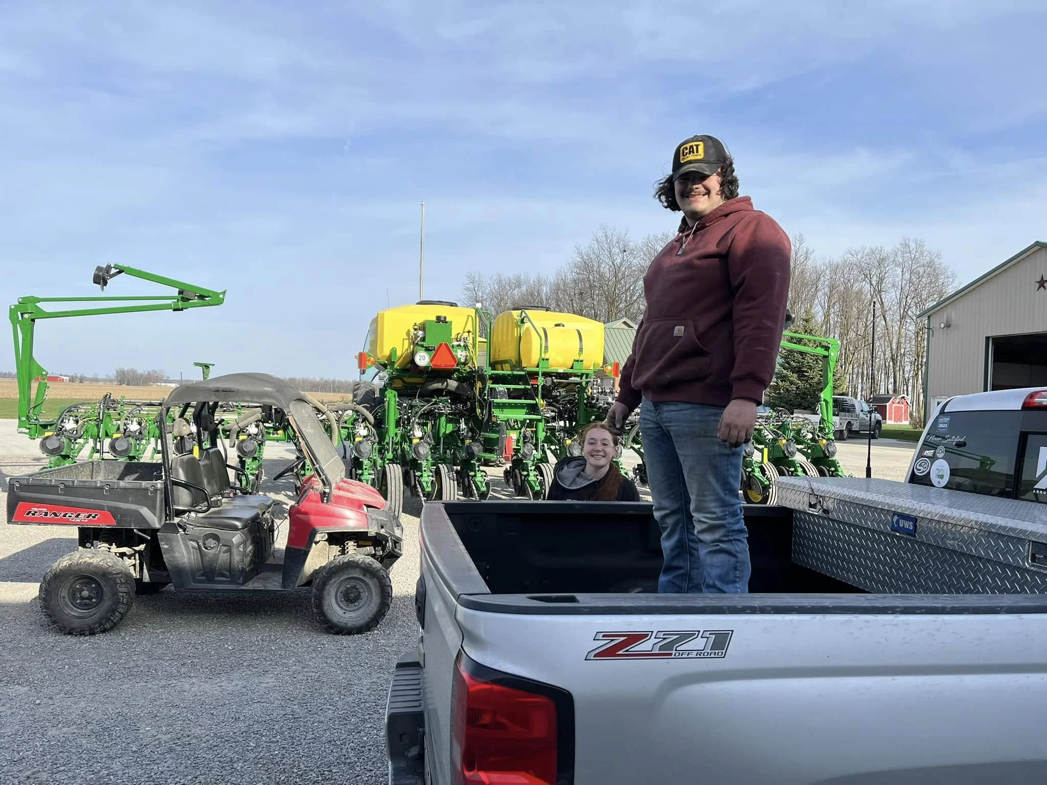 Adam and Gretchen working on the planter.jpg