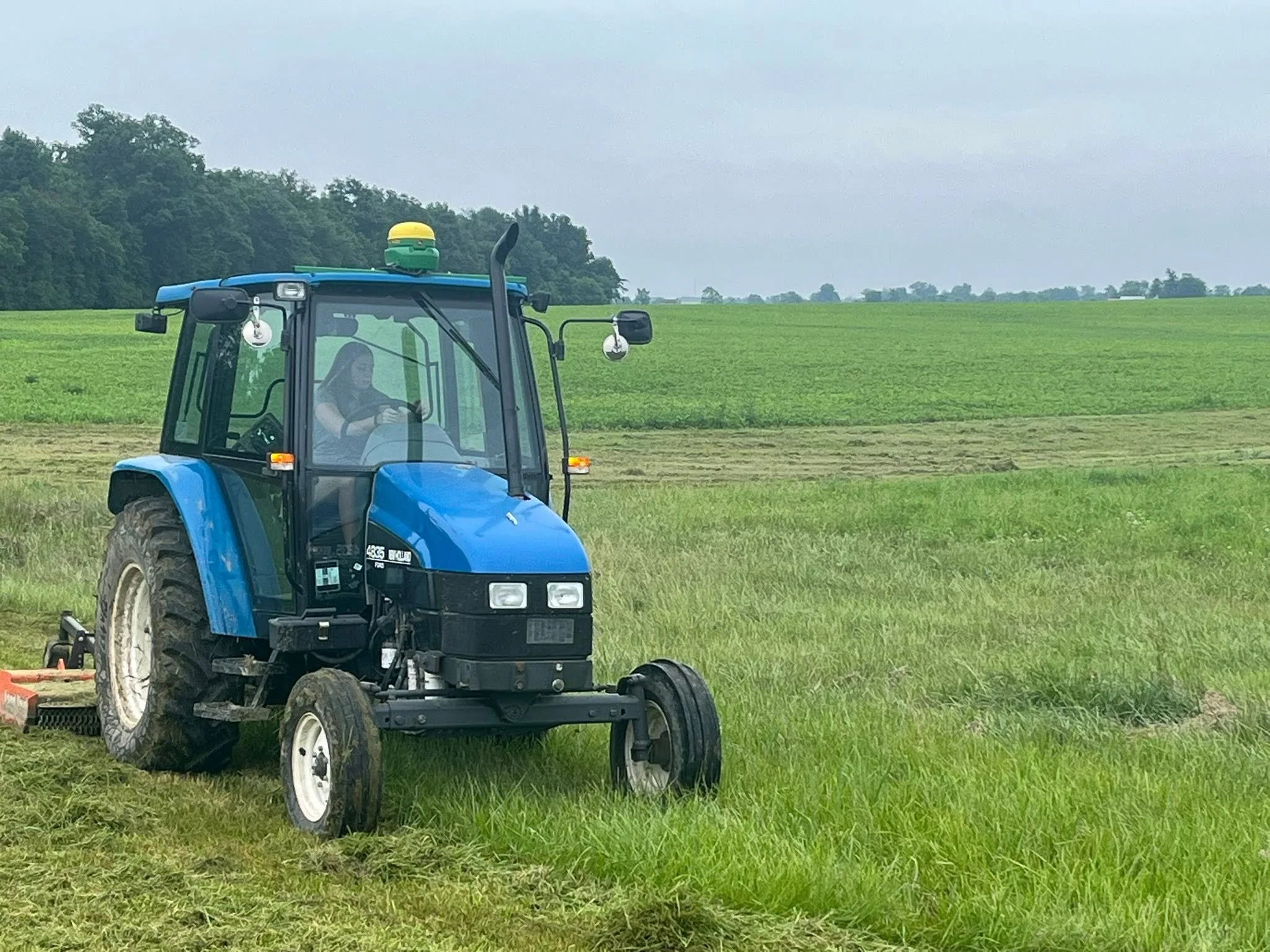 Gretchen mowing 1.jpg