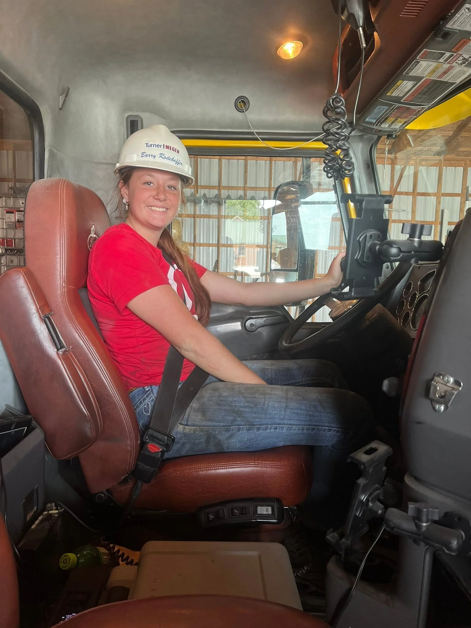Gretchen Driving truck.jpg
