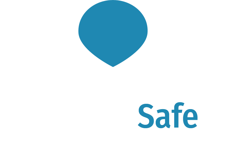 BladderSafe logo with a blue droplet above a shield, and the words 'BladderSafe' in bold white and blue text.