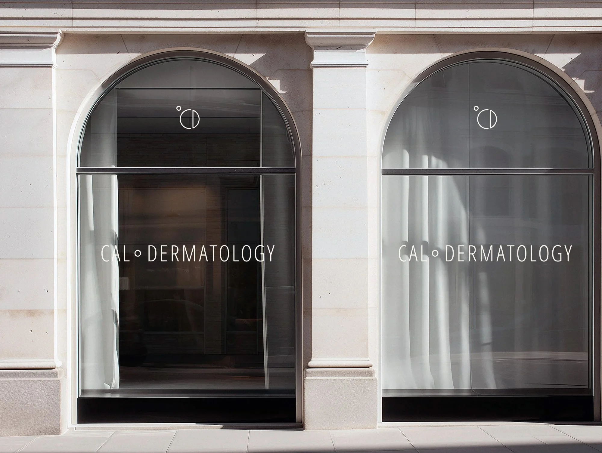 Branding and storefront design for a medical dermatology office