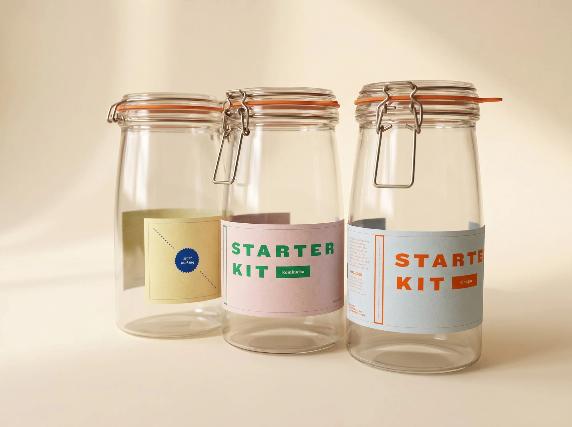 Packaging graphic design for a startup business in Brooklyn, New York