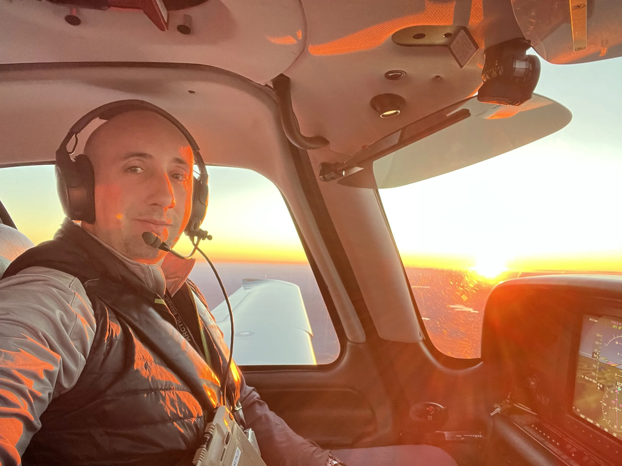Pilot sunset