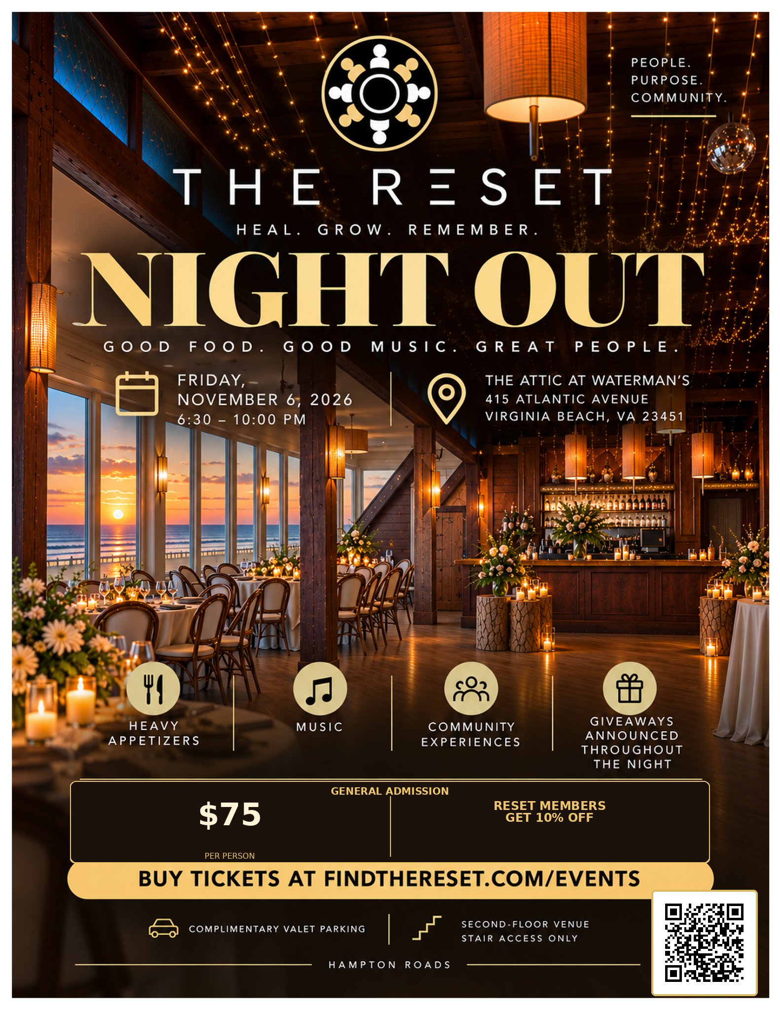 The Reset Night Out 🍹 Friday, Nov 6th | 6:30-10:00pm