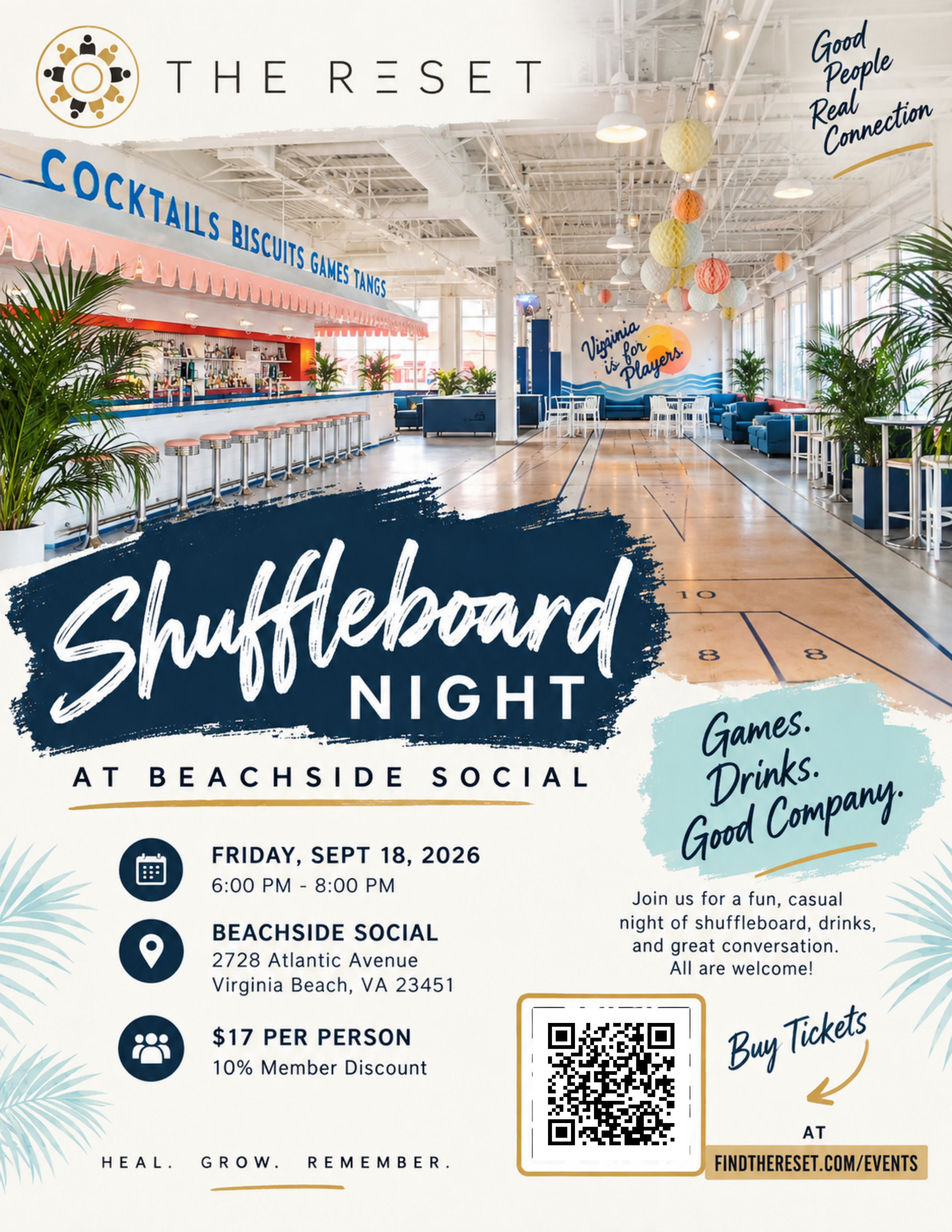 VB Shuffleboard Night ⛳️  Friday, September 18 | 6:00–8:00 PM