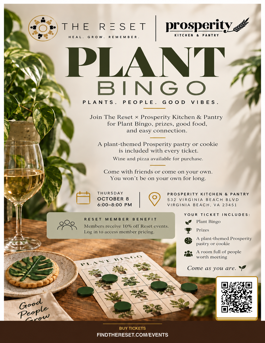 VB PLANT BINGO 🌿 Thursday, October 8 | 6:00–8:00 PM