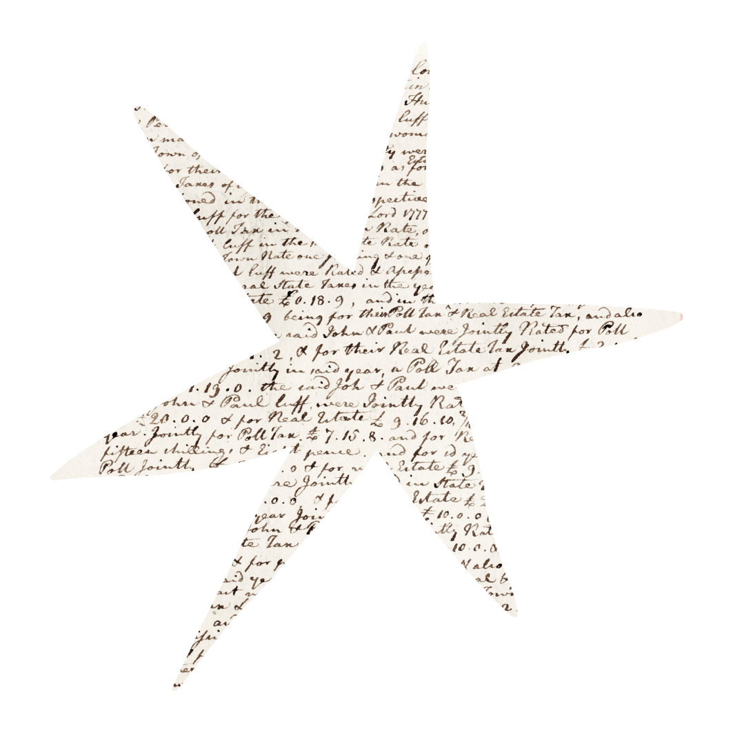 A clock with a face made of handwritten text on lined paper, showing the time with yellow and green 3D-style hour and minute hands.