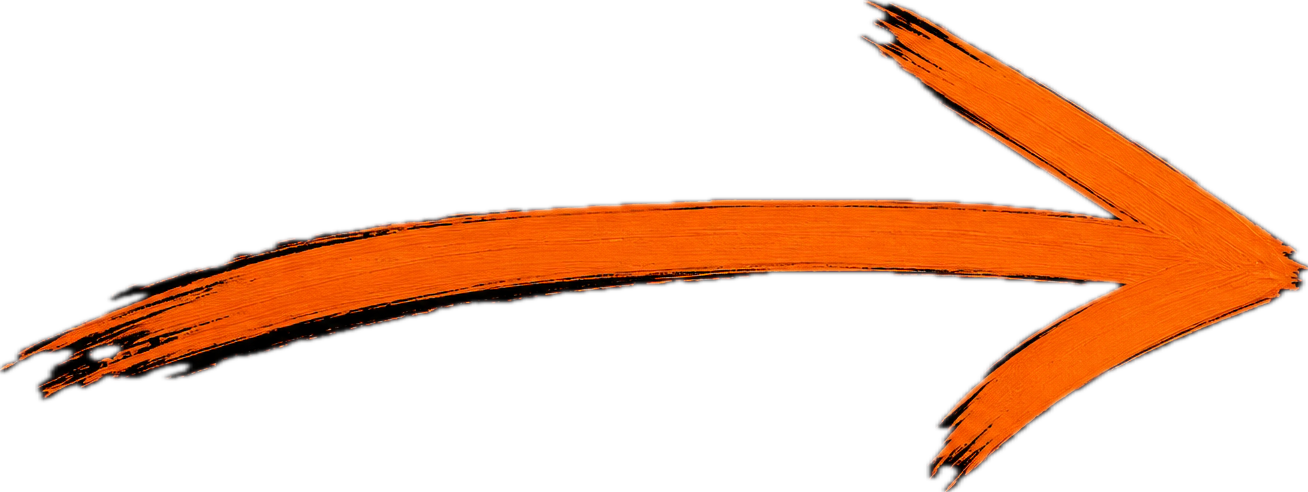 Frecce arcuate di colore arancione su sfondo nero.
