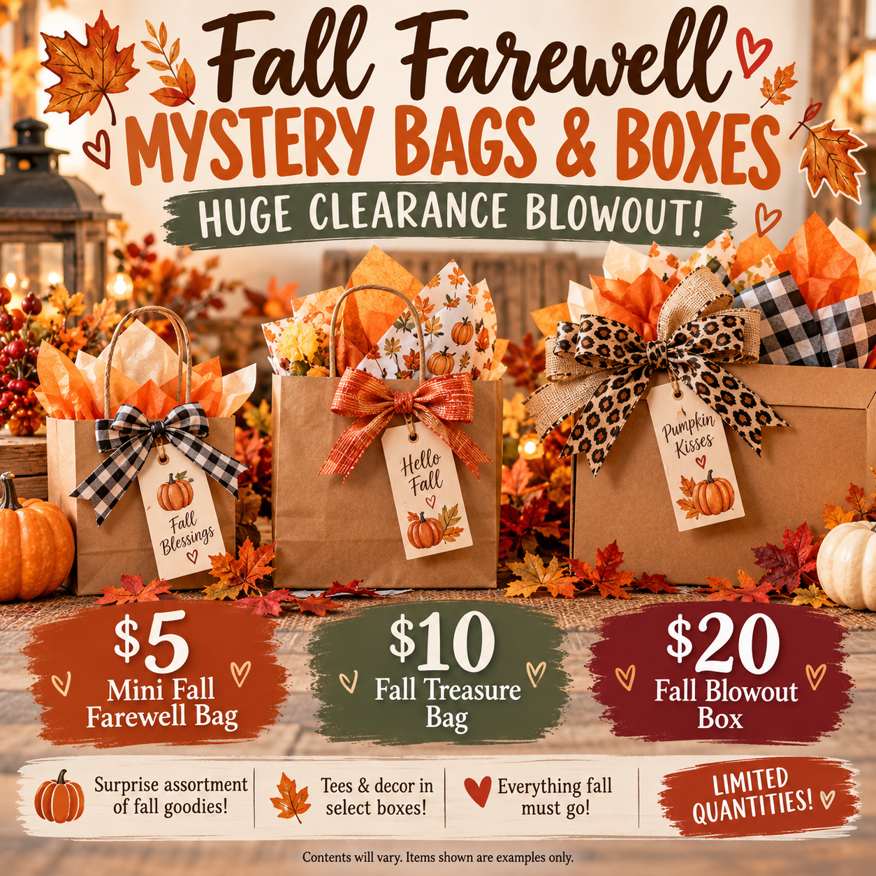 🍁 Fall Farewell Mystery Bags & Boxes | HUGE Clearance Blowout!