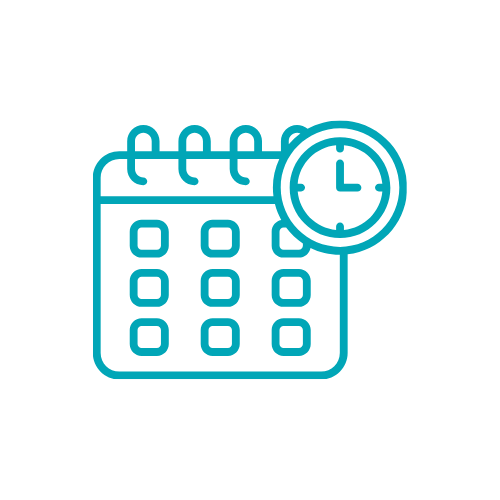 Calendar with an clock overlay