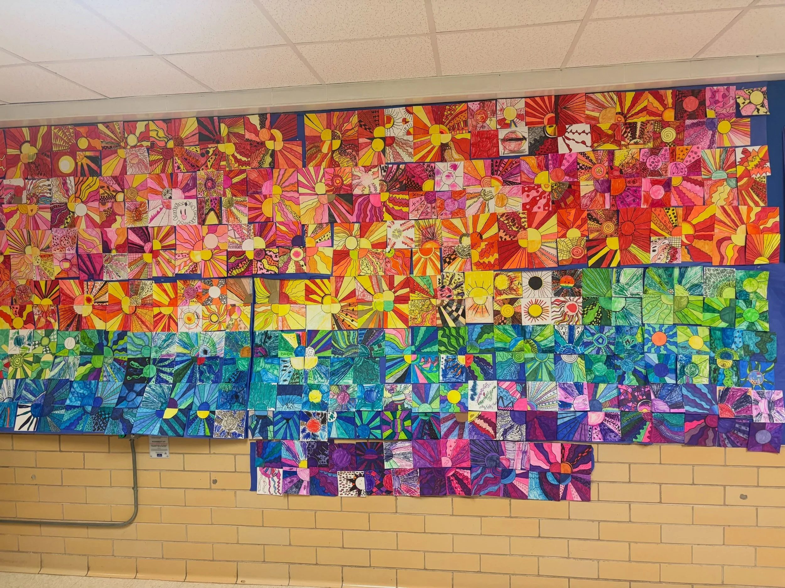 Whole school collaborative mural @zilkerelem!