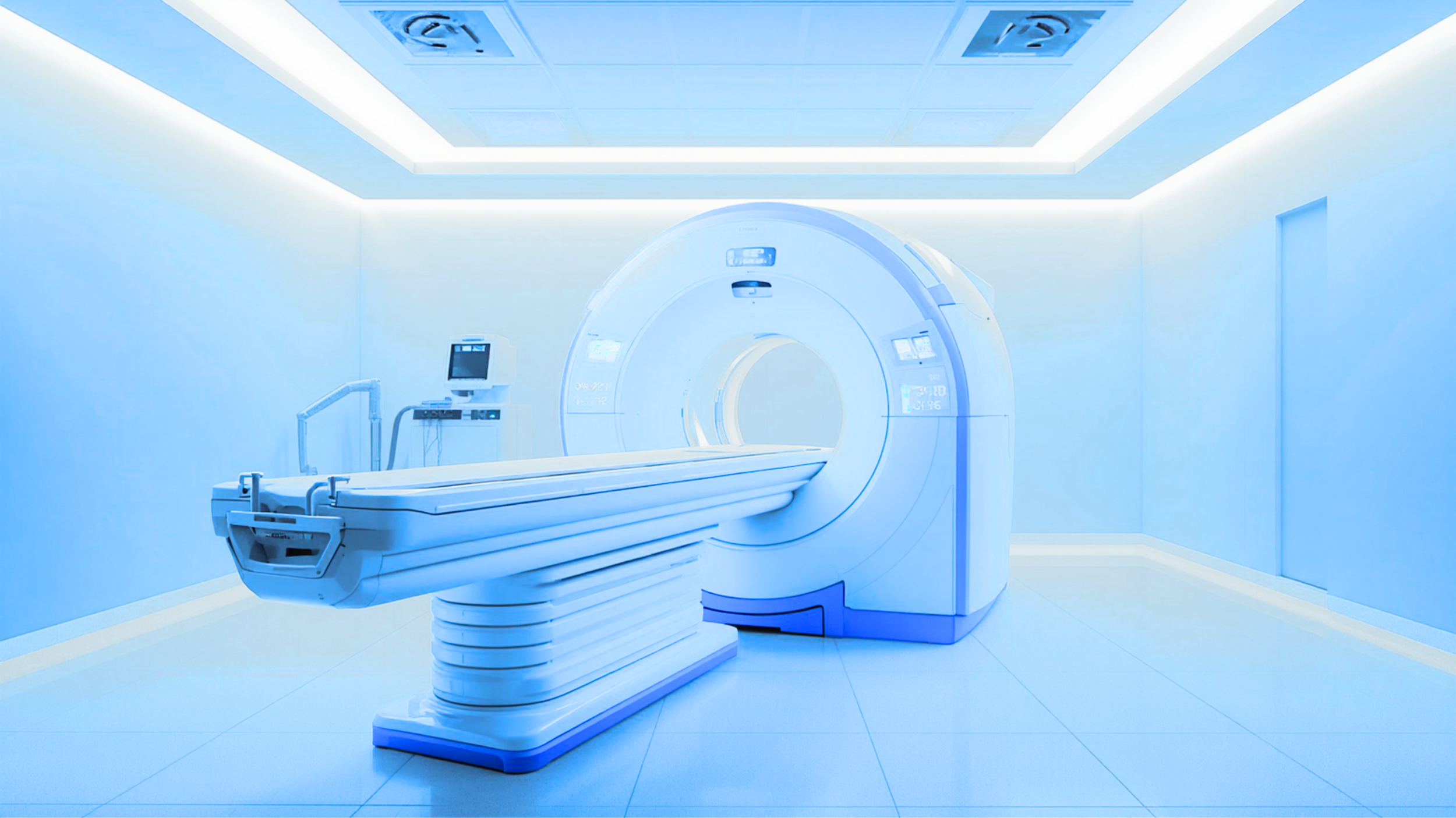 MRI scanner in a modern clinical imaging room