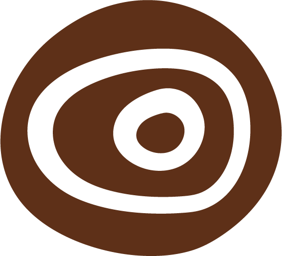 A symbol of holistic healing through biomagnetism. Close-up of three circular shapes within each other.