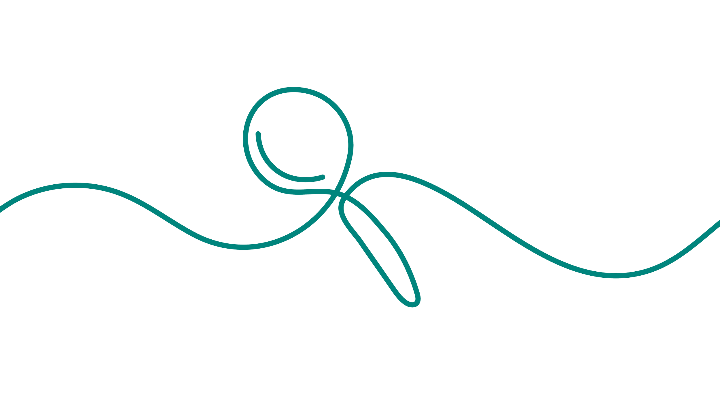 Outline illustration of a magnifying glass.