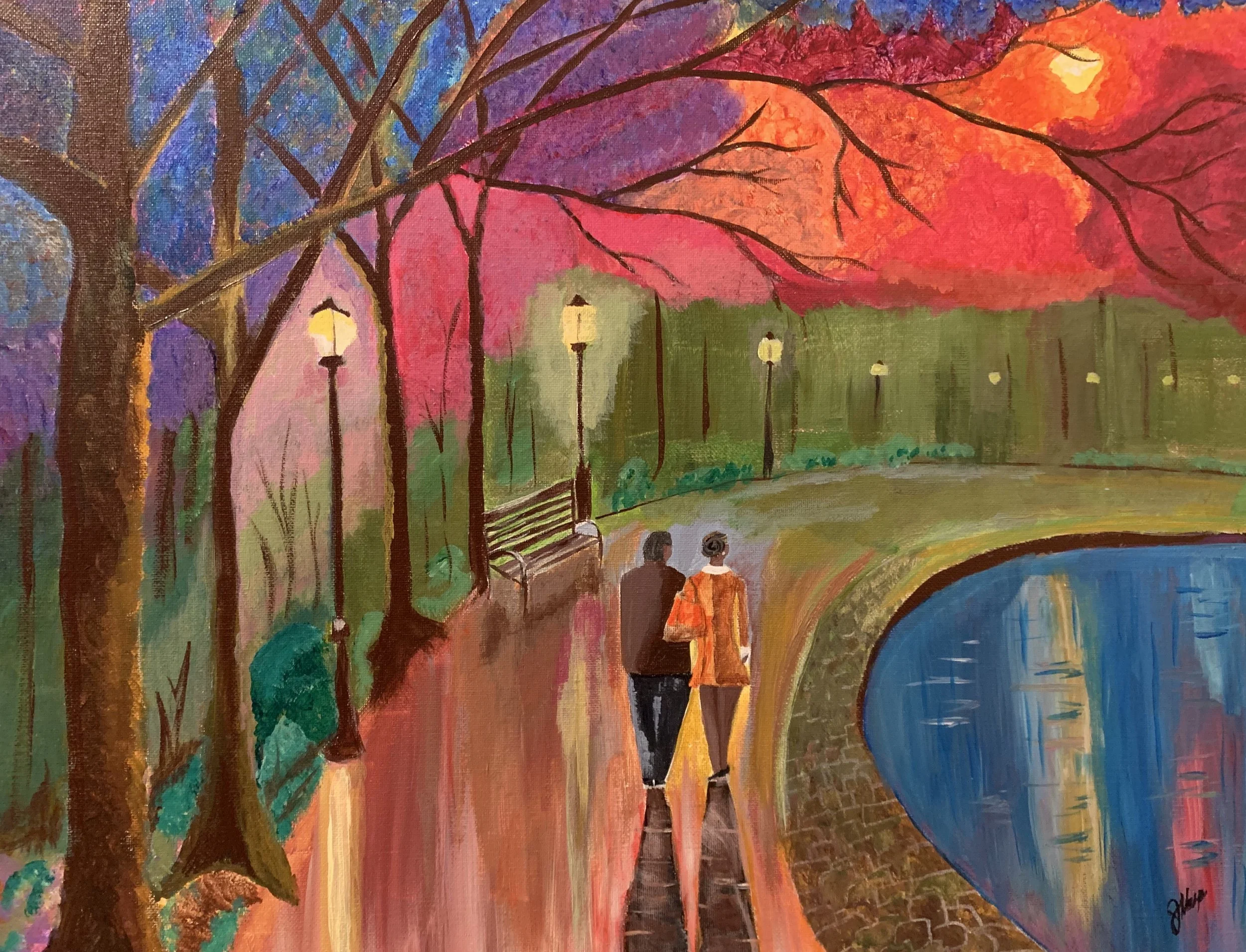 A Walk in the Park — Canvas Print
