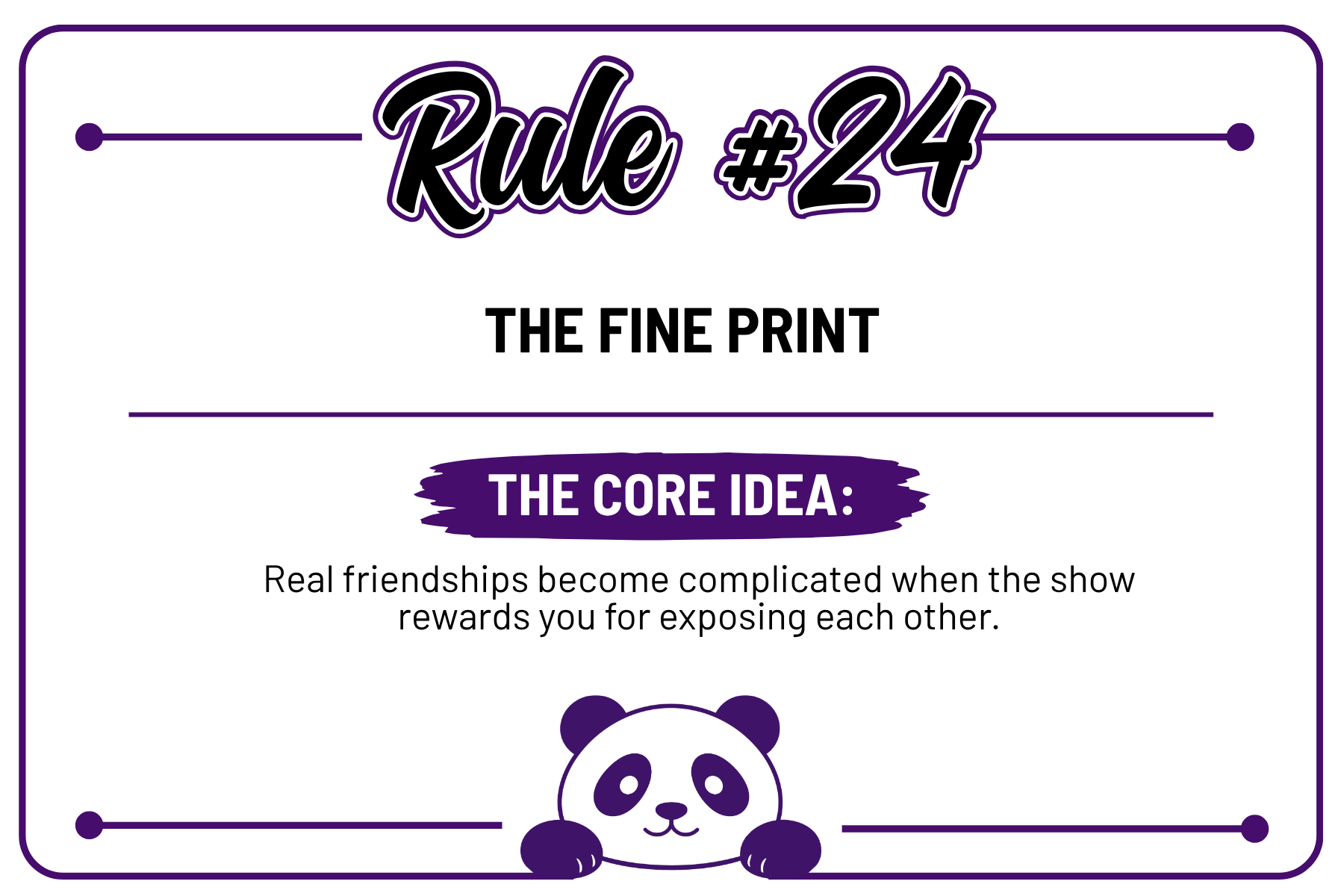 Housewives Rule #24: The Fine Print