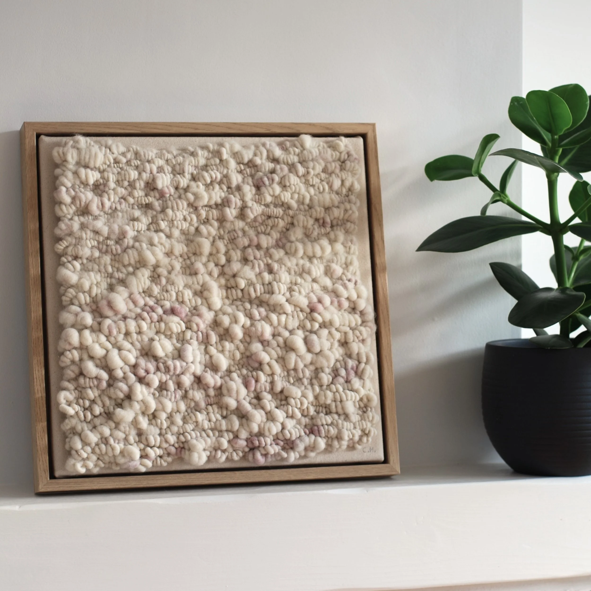 Woven textile art by Carol Matassa