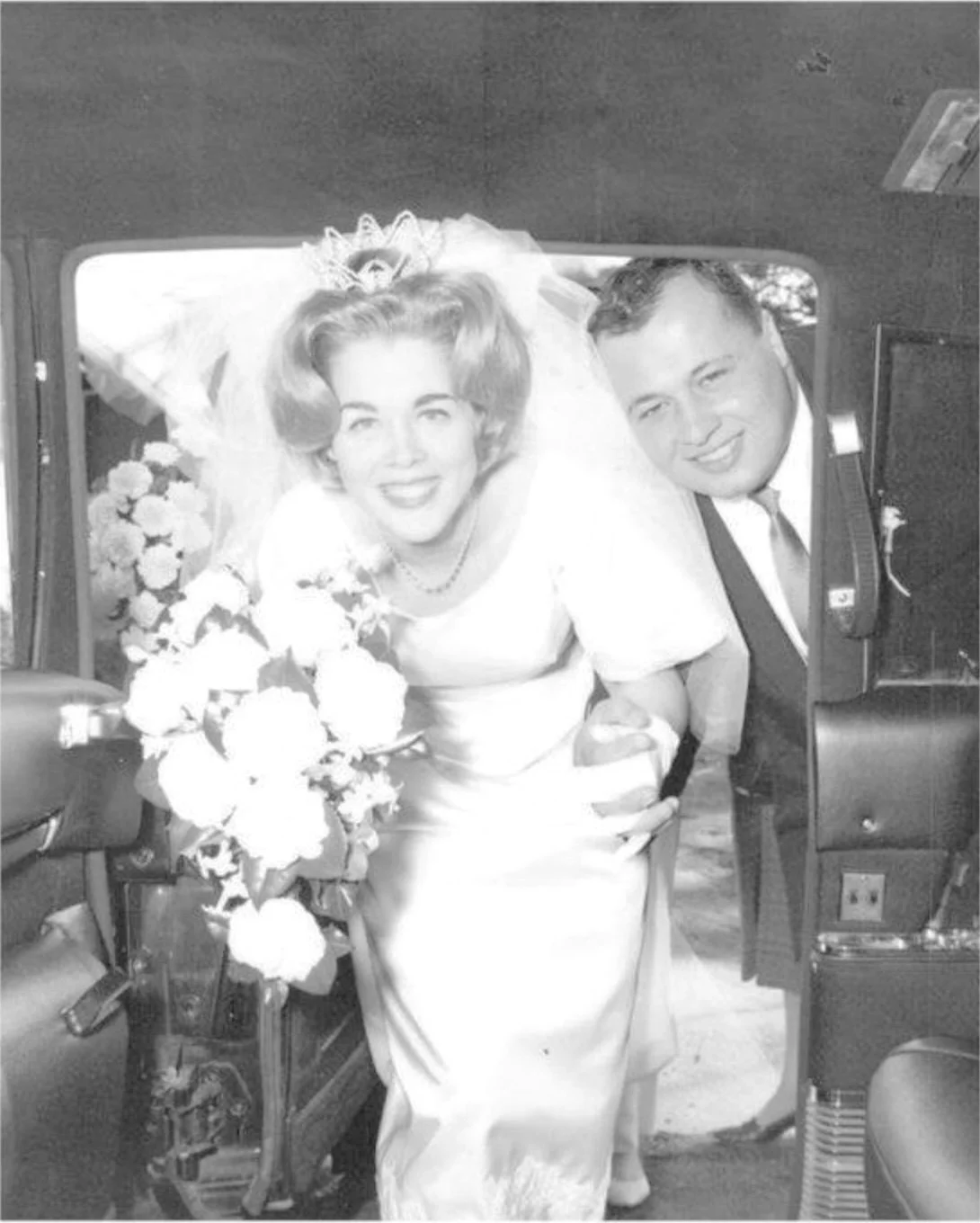 My parents's wedding day, three years after relinquishing me