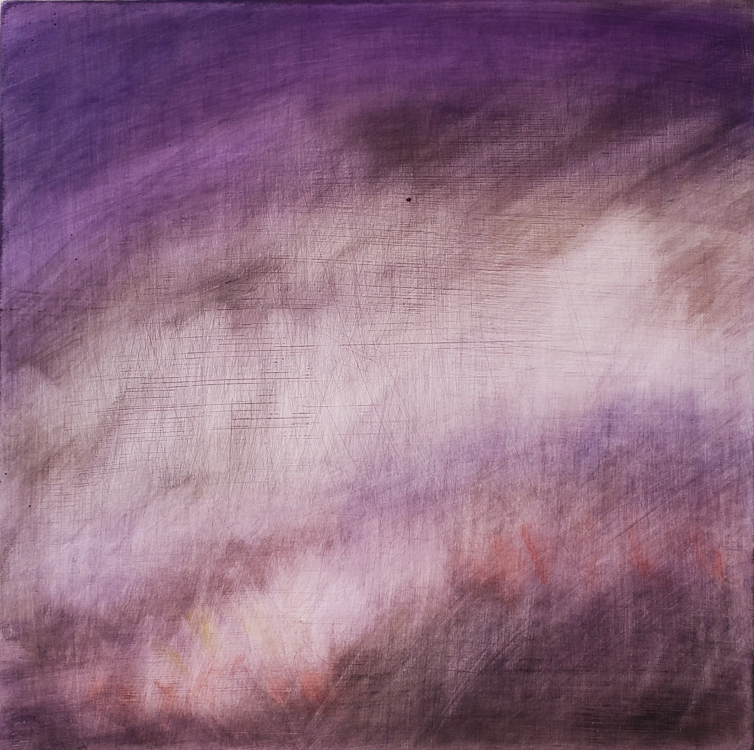  Sky Above The River  
2022 
10" x 10" x 3/4" 
acrylic, pastel on cradled wood. 
$400