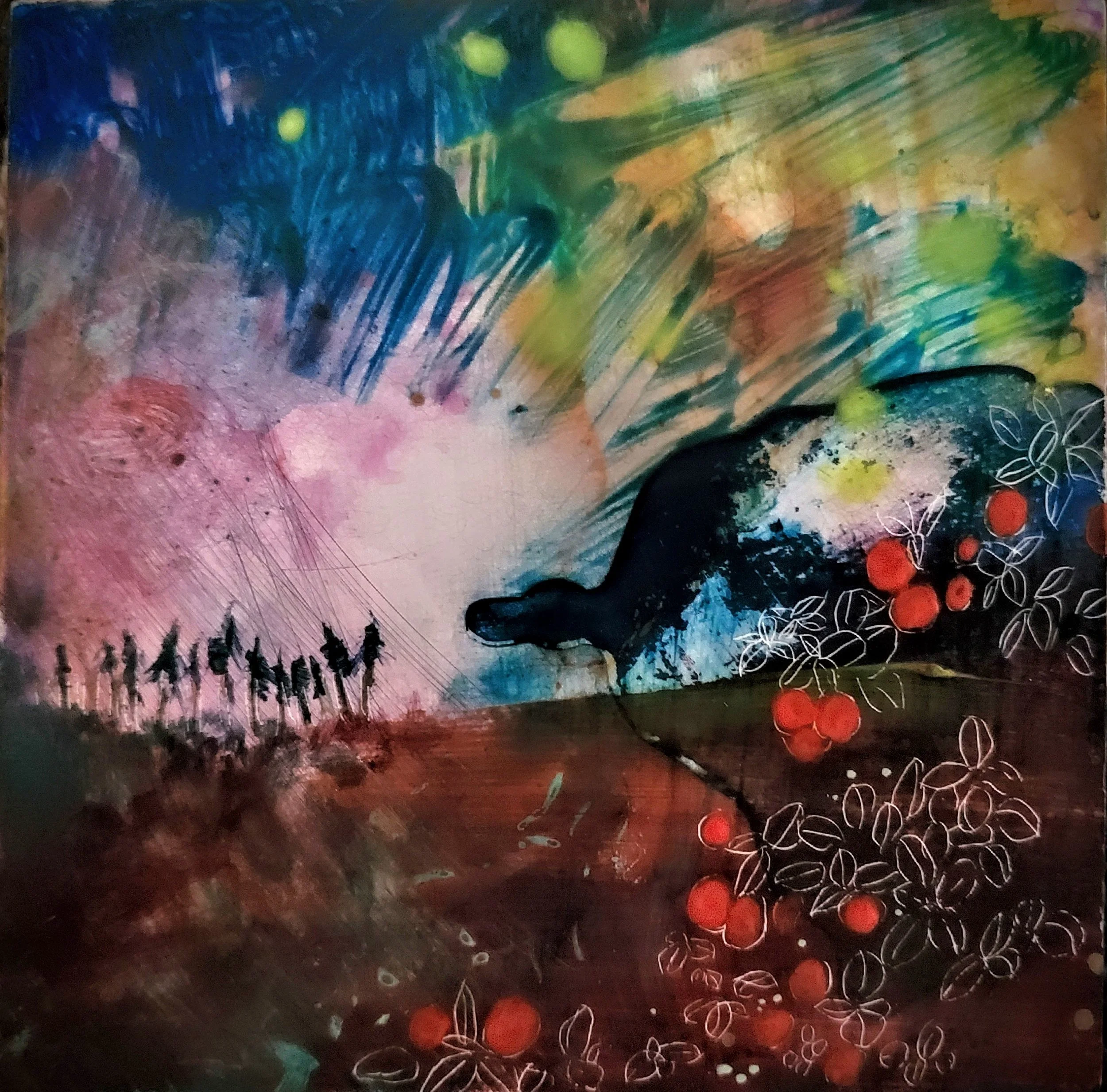 Knik Knik
2022
8" x 8"
mixed media on wood panel
SOLD