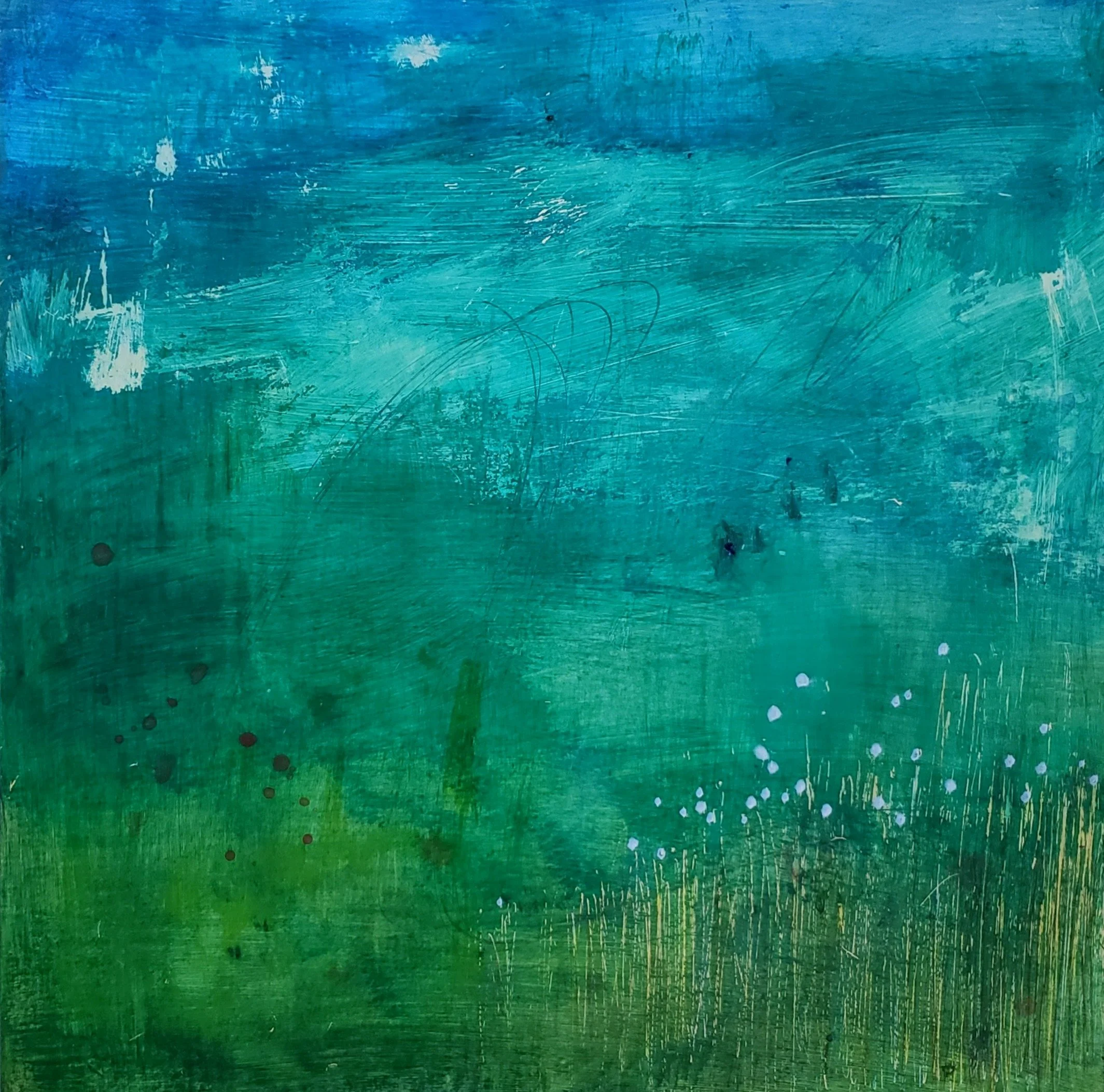  Nehelam River  
2021 
16" x 16" x 1.5" 
acrylic on wood panel. 
SOLD