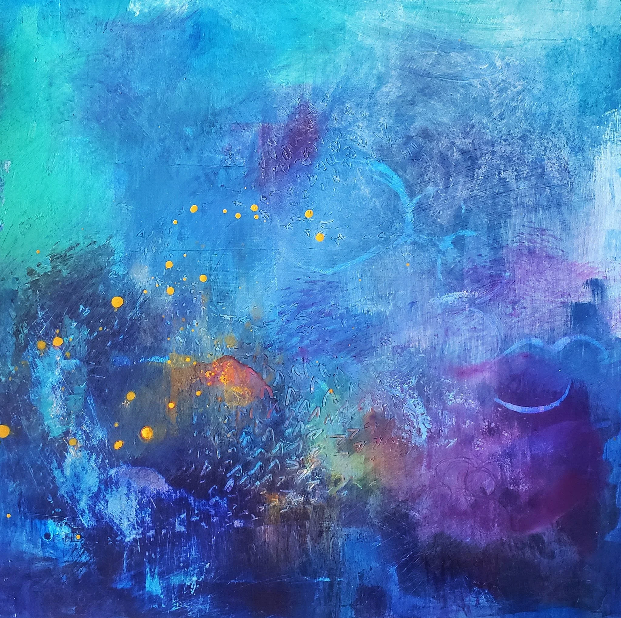 Waterfall Shares It’s Magic
2022
8" x 8"
mixed media on wood panel.
SOLD