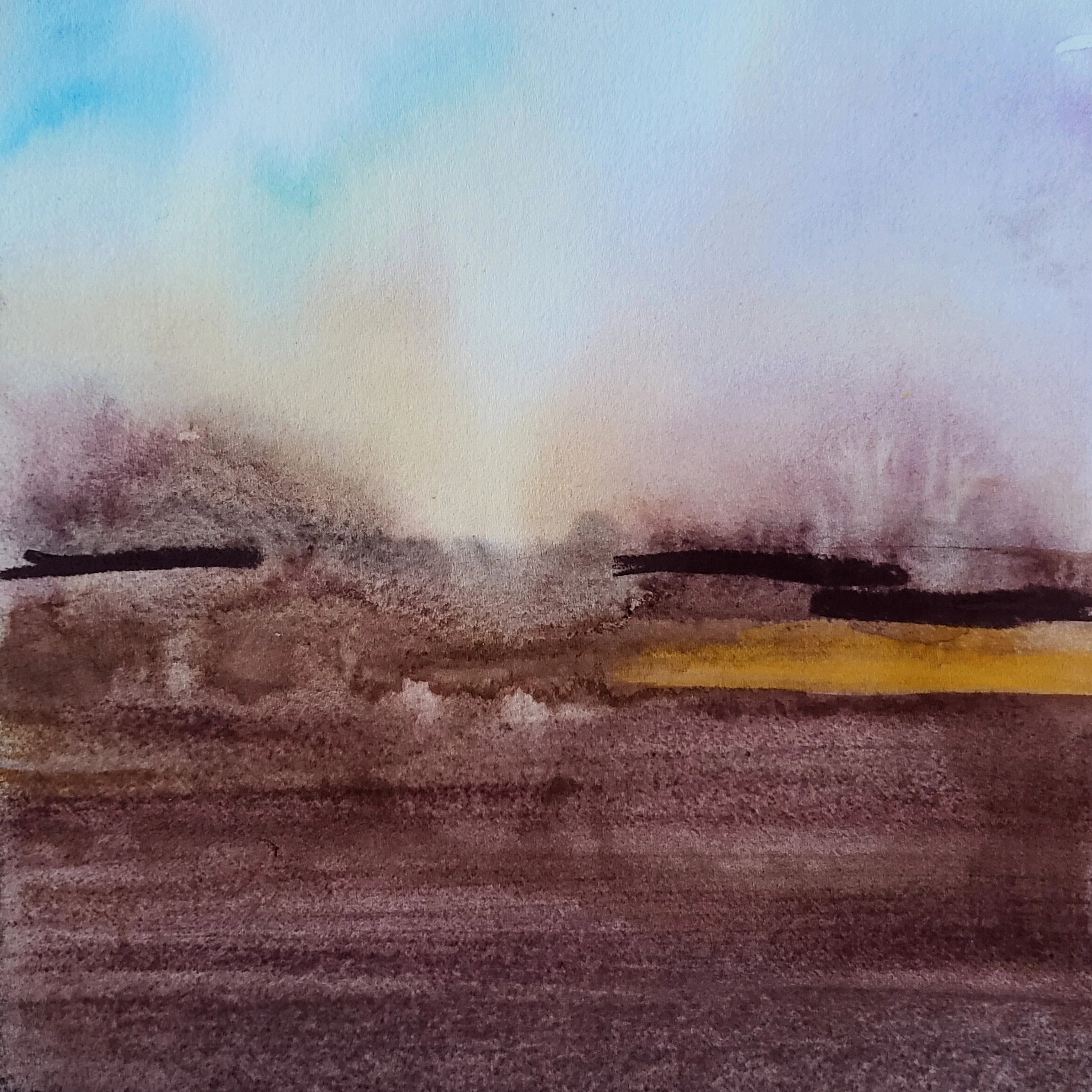  From The Jetty I  
2022 
9" x 6" 
watercolor, pastel on paper. 
$135
