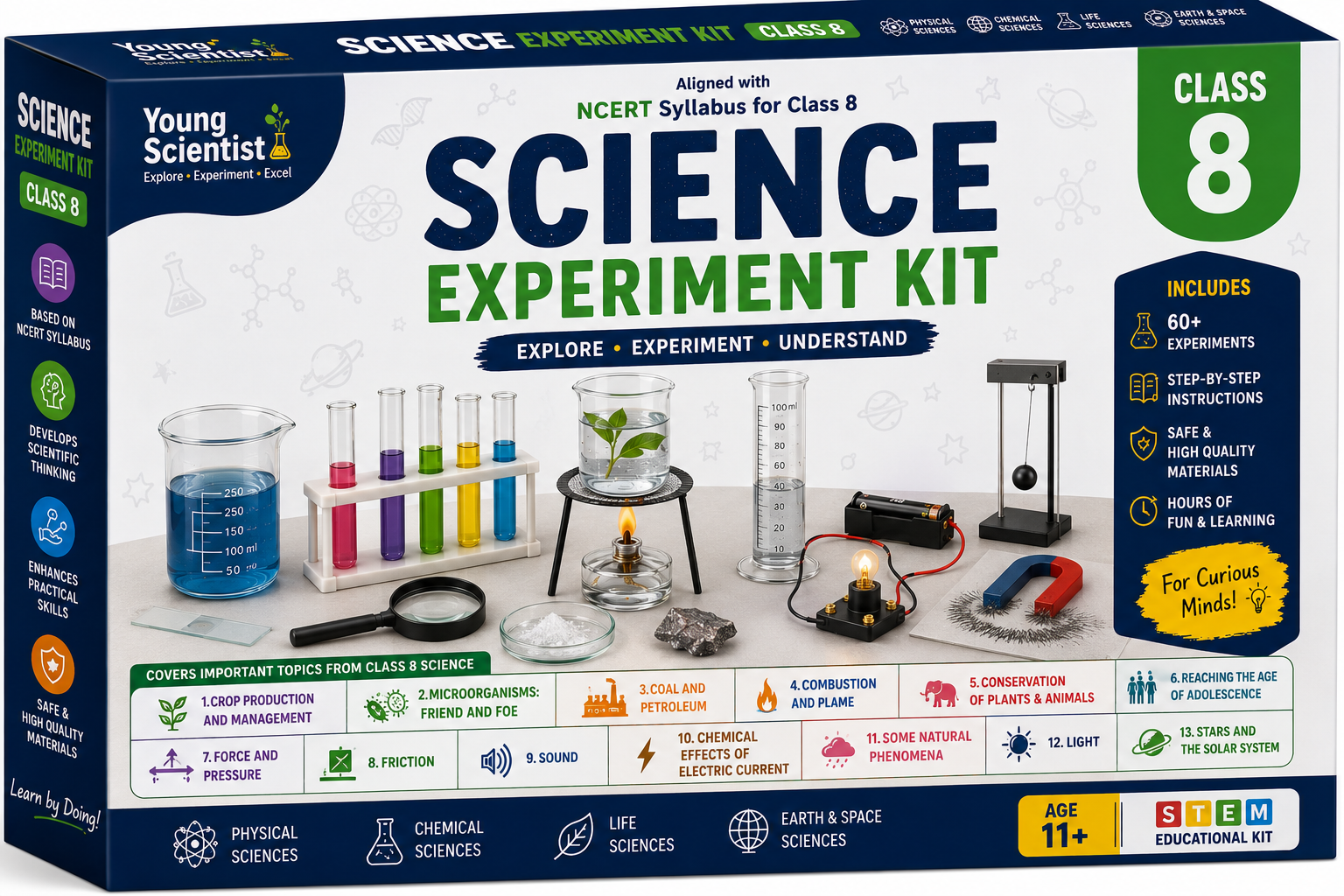 SCIENCE EXPERIMENT KIT FOR CLASS 8