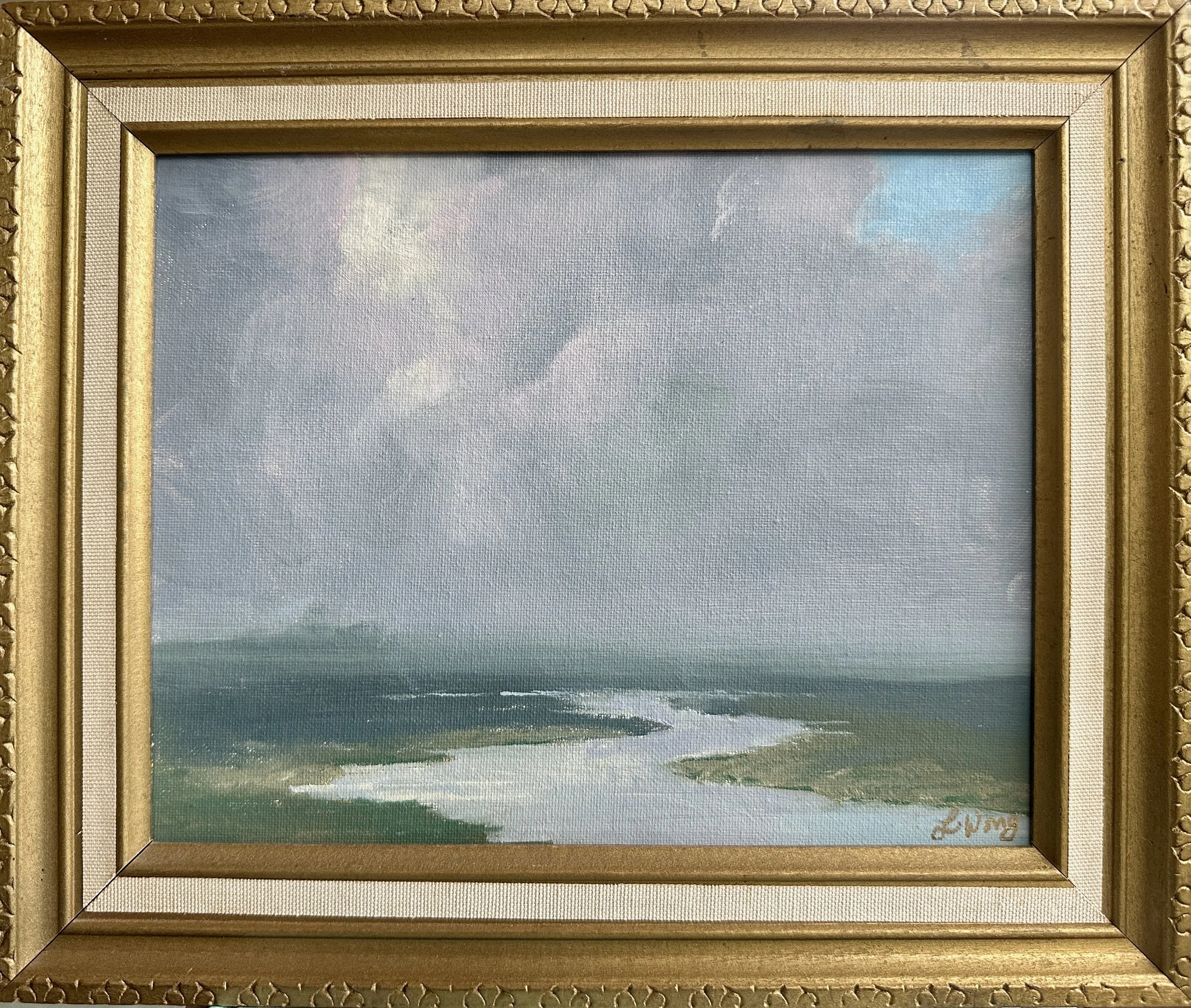 East Bay Marsh, 8x10, oil