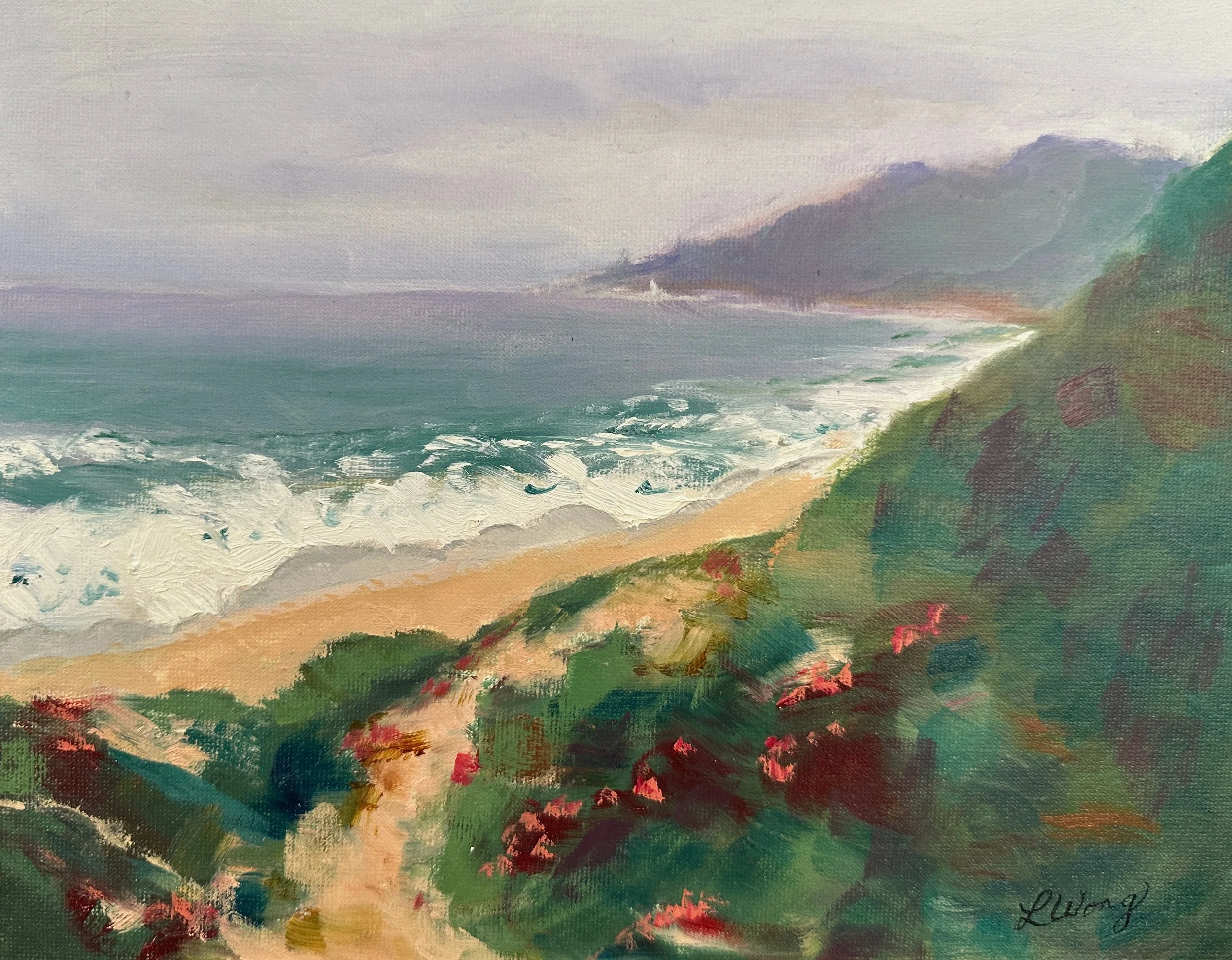 Vibrant Coast, 8" x 10", oil