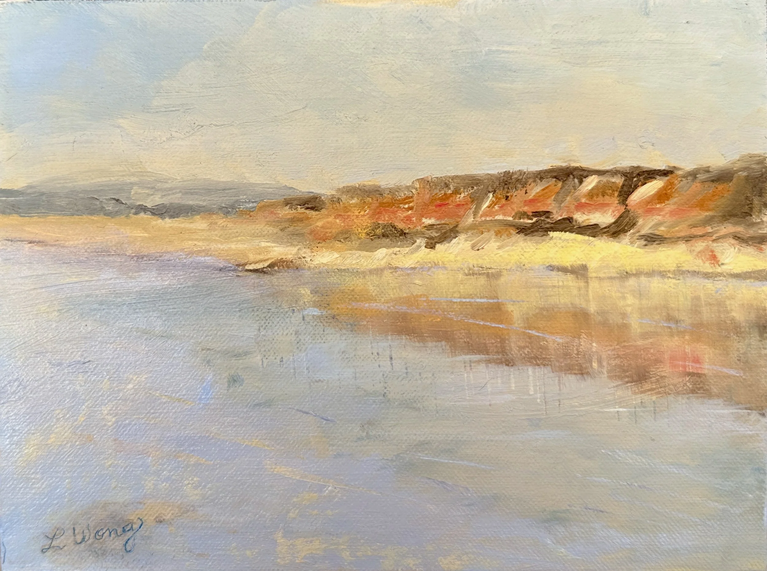 High Tide, 6" x 8", oil