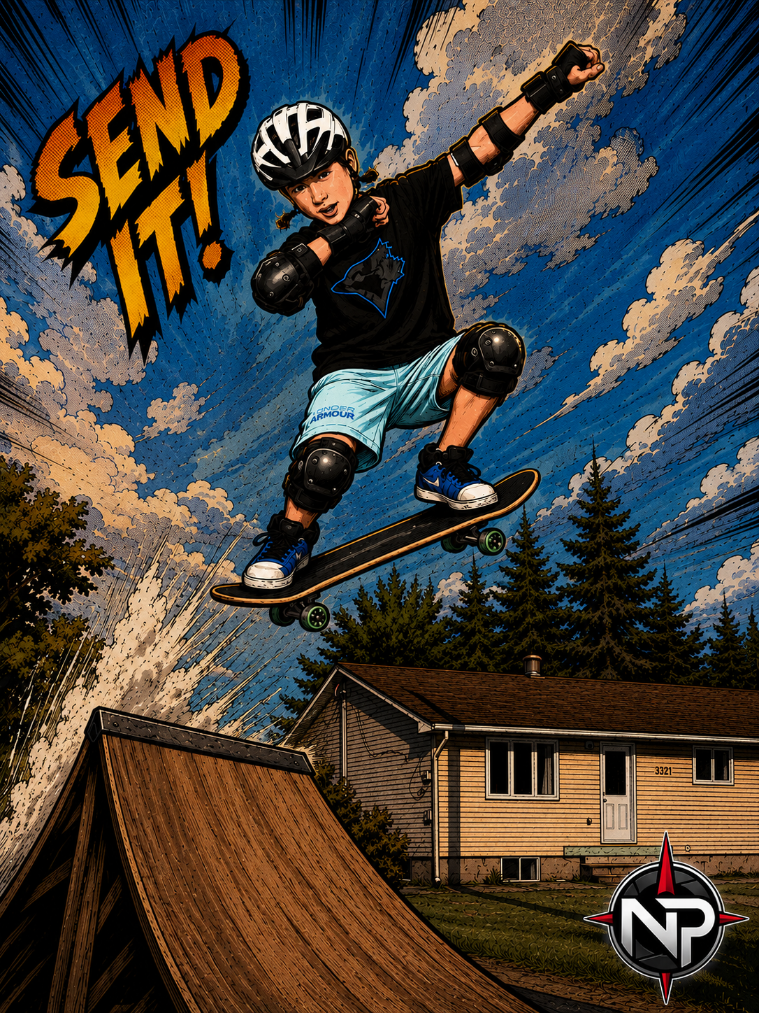 comic book style photo edit