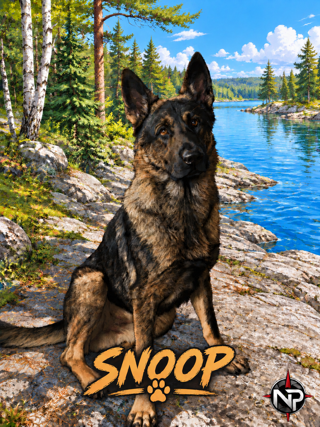 German Shepherd photo edits