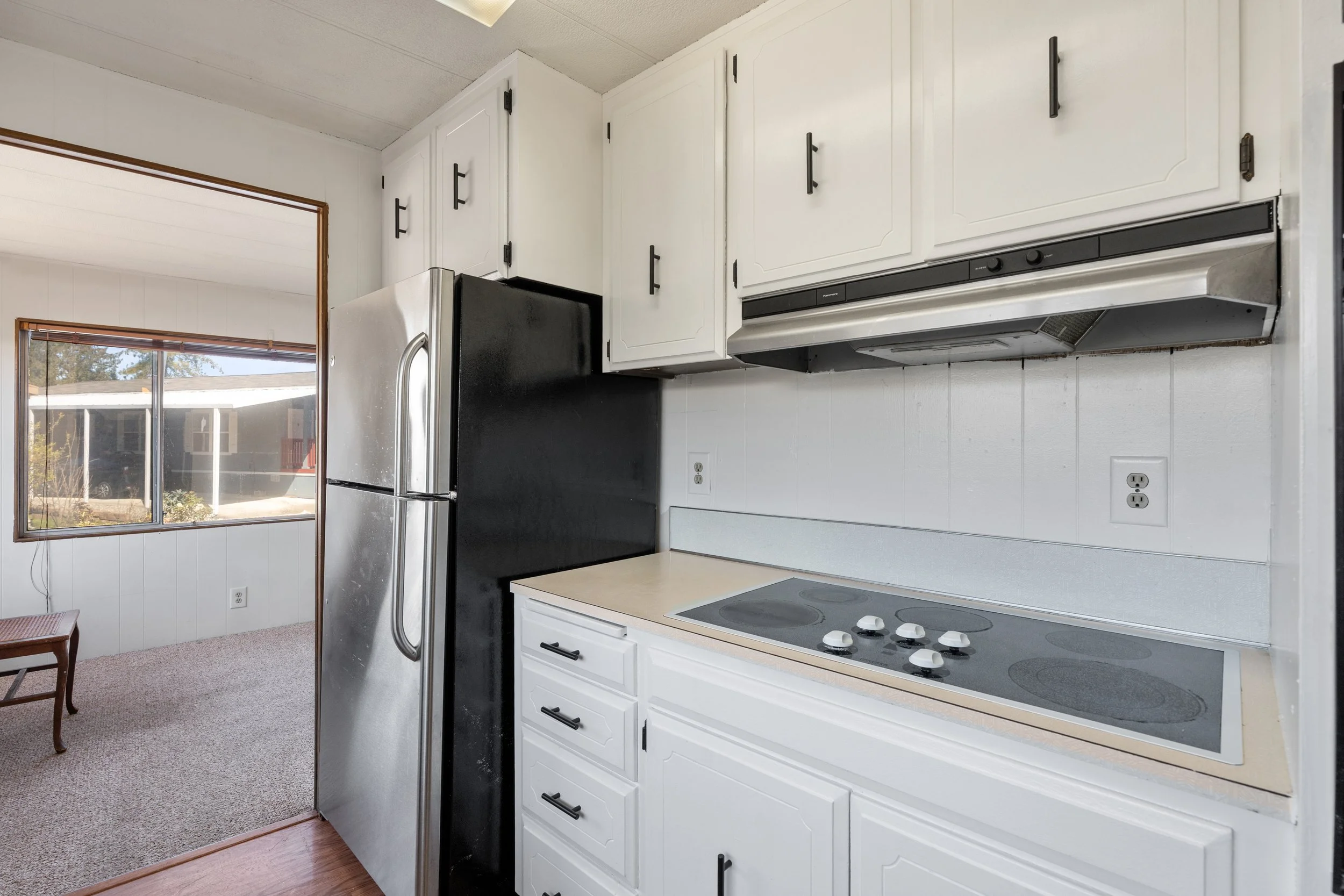 Stainless Steel appliances and glass cook top!