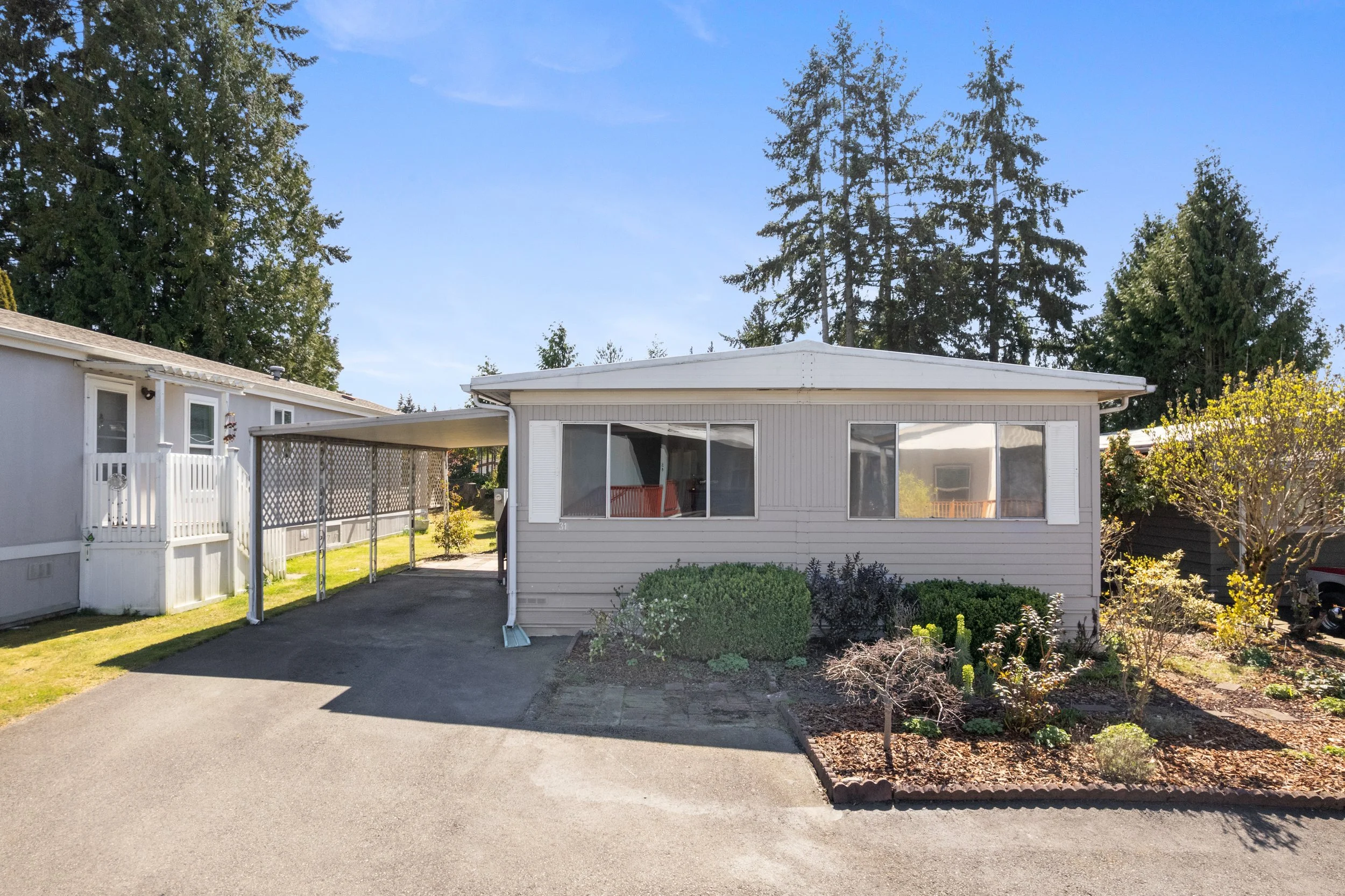 Stay dry with this covered carport