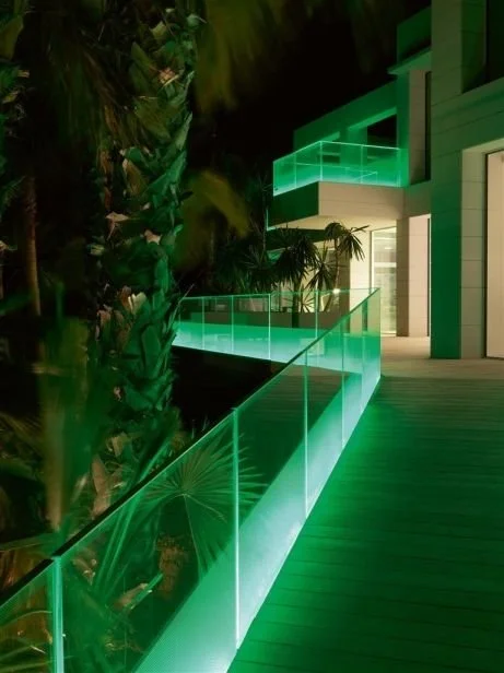 For the bespoke glazing with hidden LED light I installed over 700m 