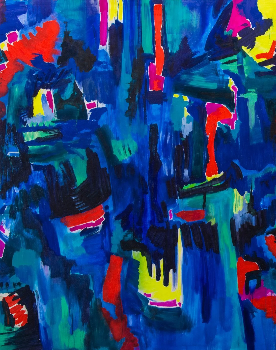 Blue heat. 96x72in. Private Collection.