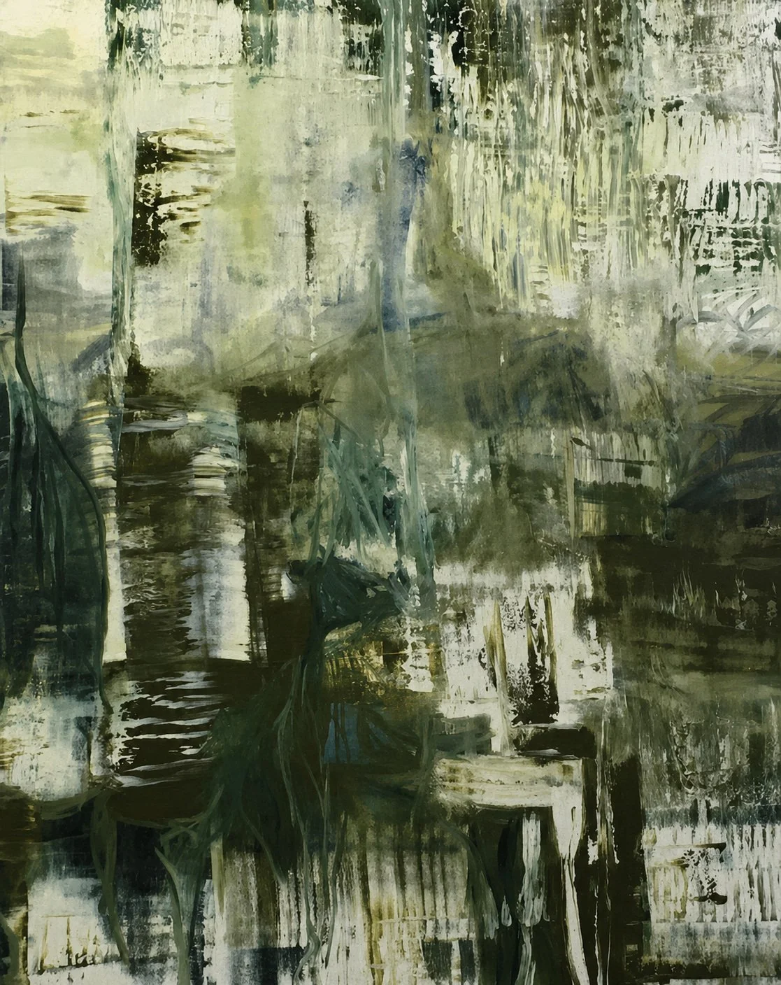 Field notes. 60x48in. Oil on canvas. Private Collection. 