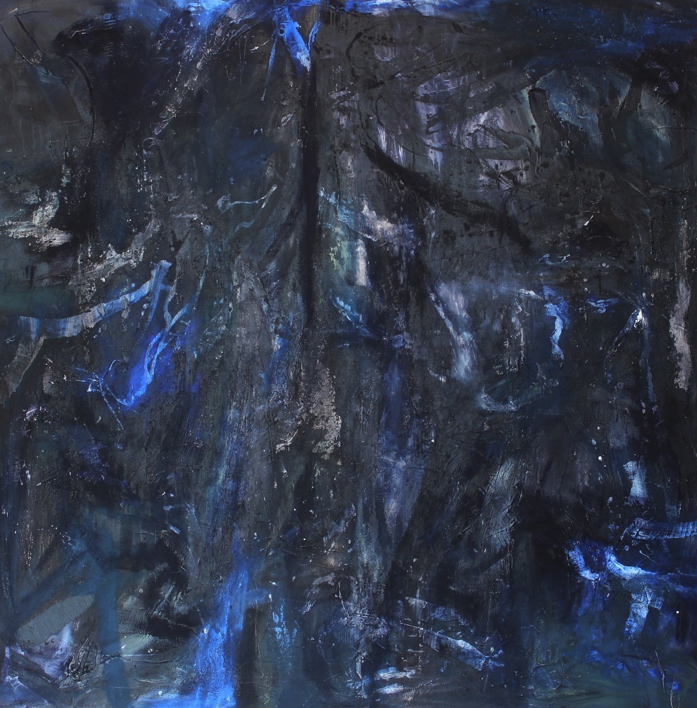 Midnight Current. 72x72in, Oil on canvas. Sold. 