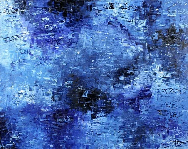 Pacific Blue. 72x60 in. Oil on canvas. Private collection