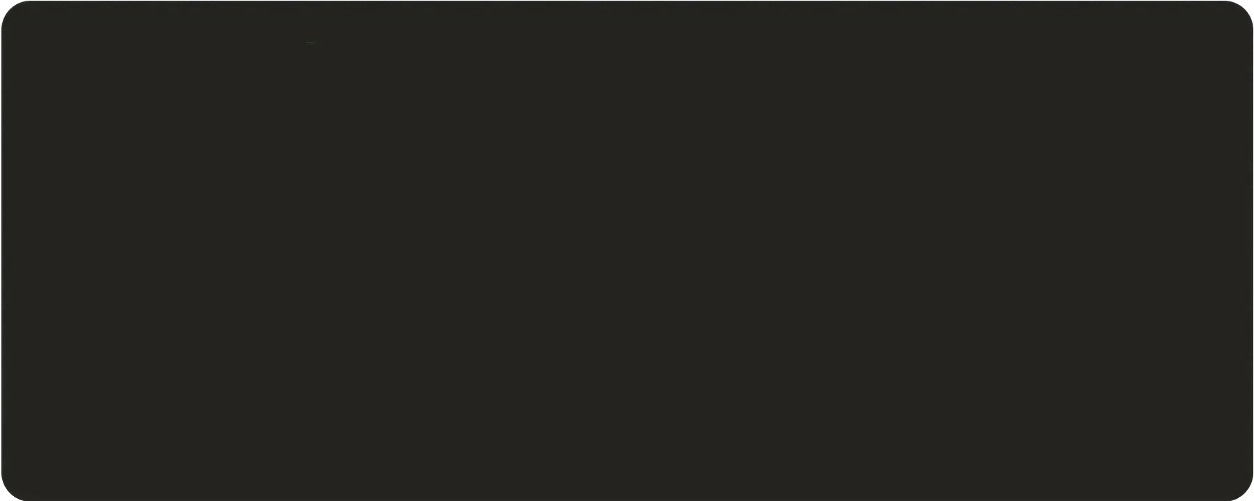Nearly black blank rectangle with rounded corners