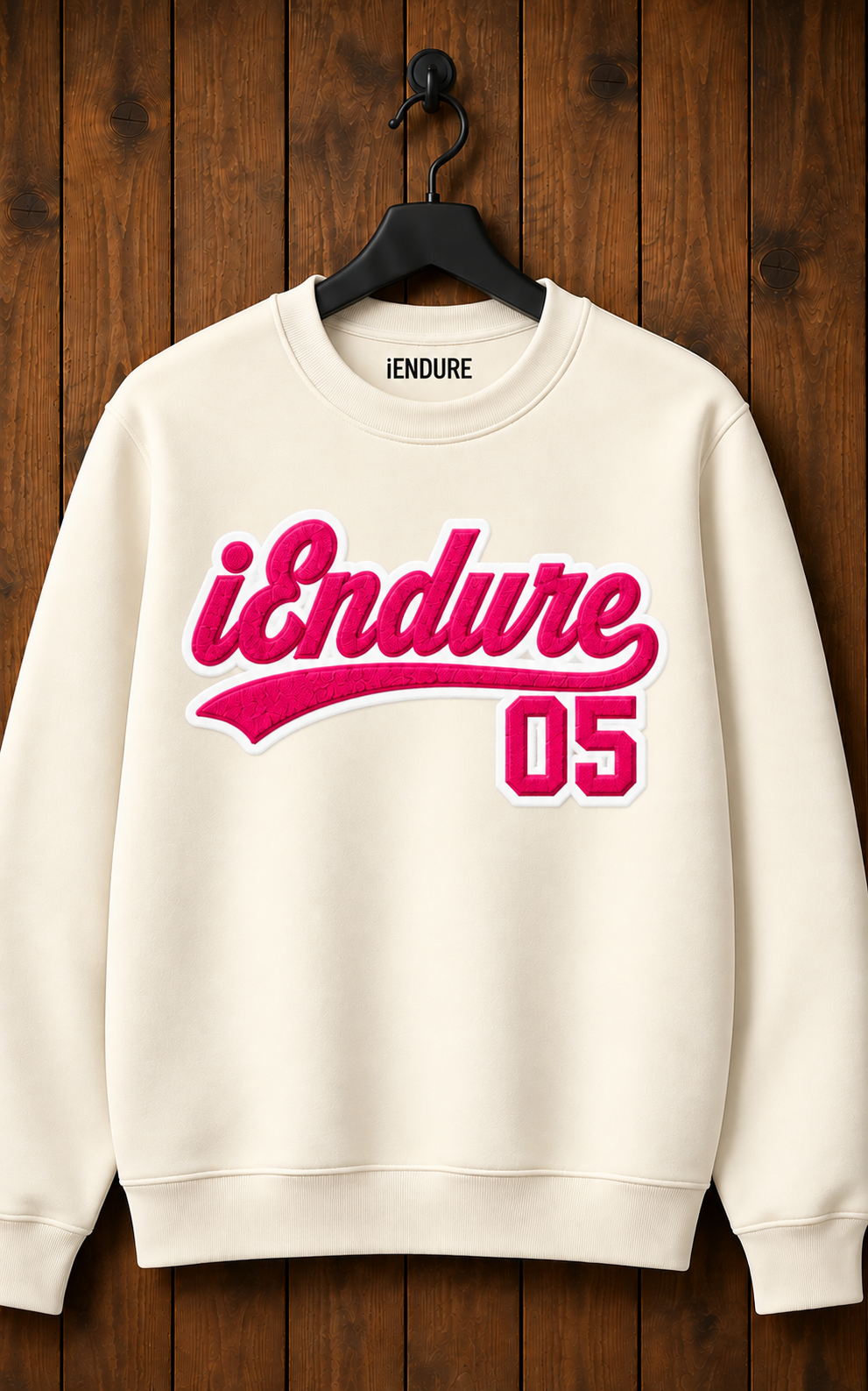 iEndure 05 Premium Sweatshirt Cream/Pink