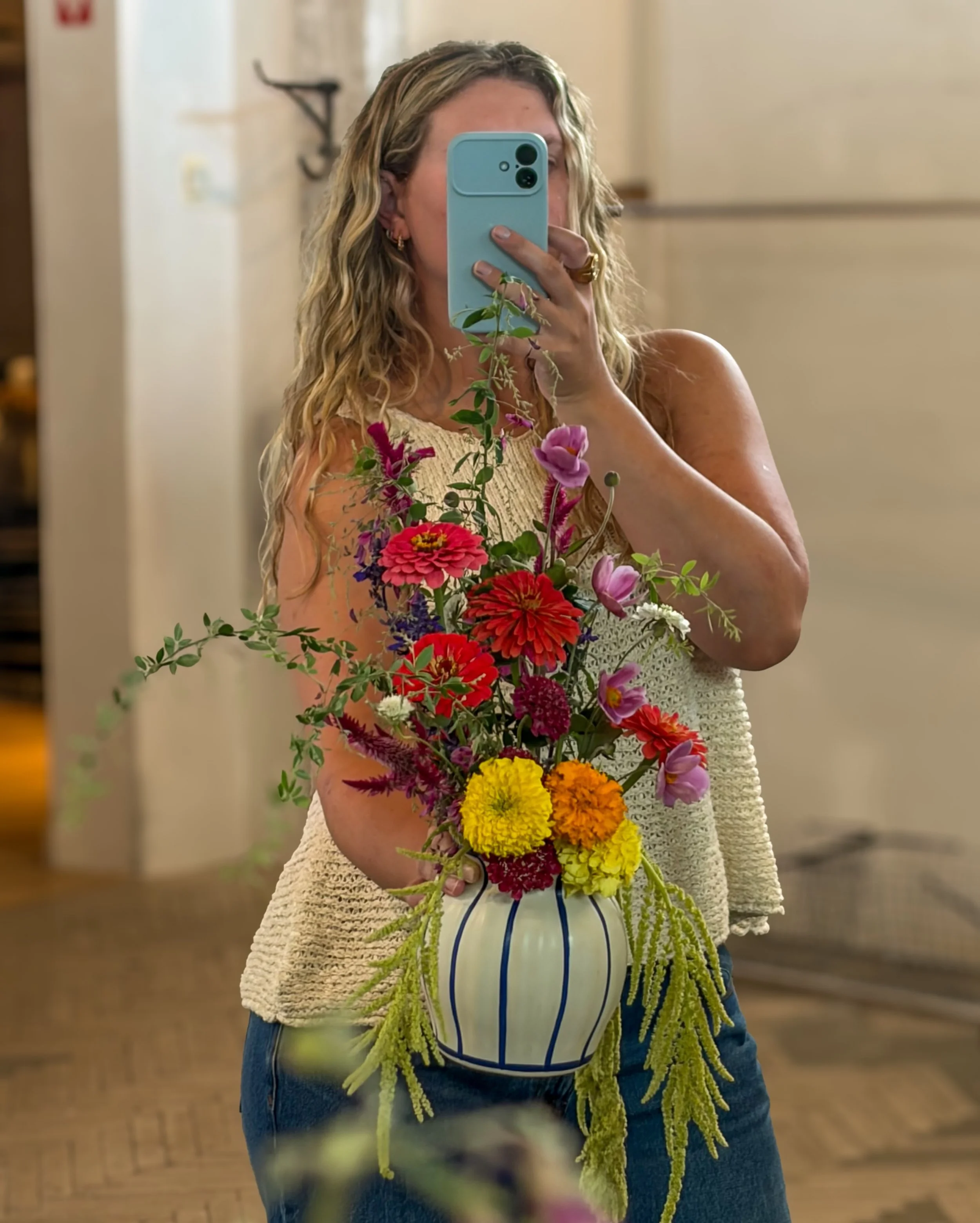 Color wheel went to work on this one! 🎨 

Anyone who knows me knows that my closet is full of neutrals. This arrangement is proof that I actually really do love playing with different colors, shades and hues&hellip;just not with my clothes. 🙂&zwj;↕