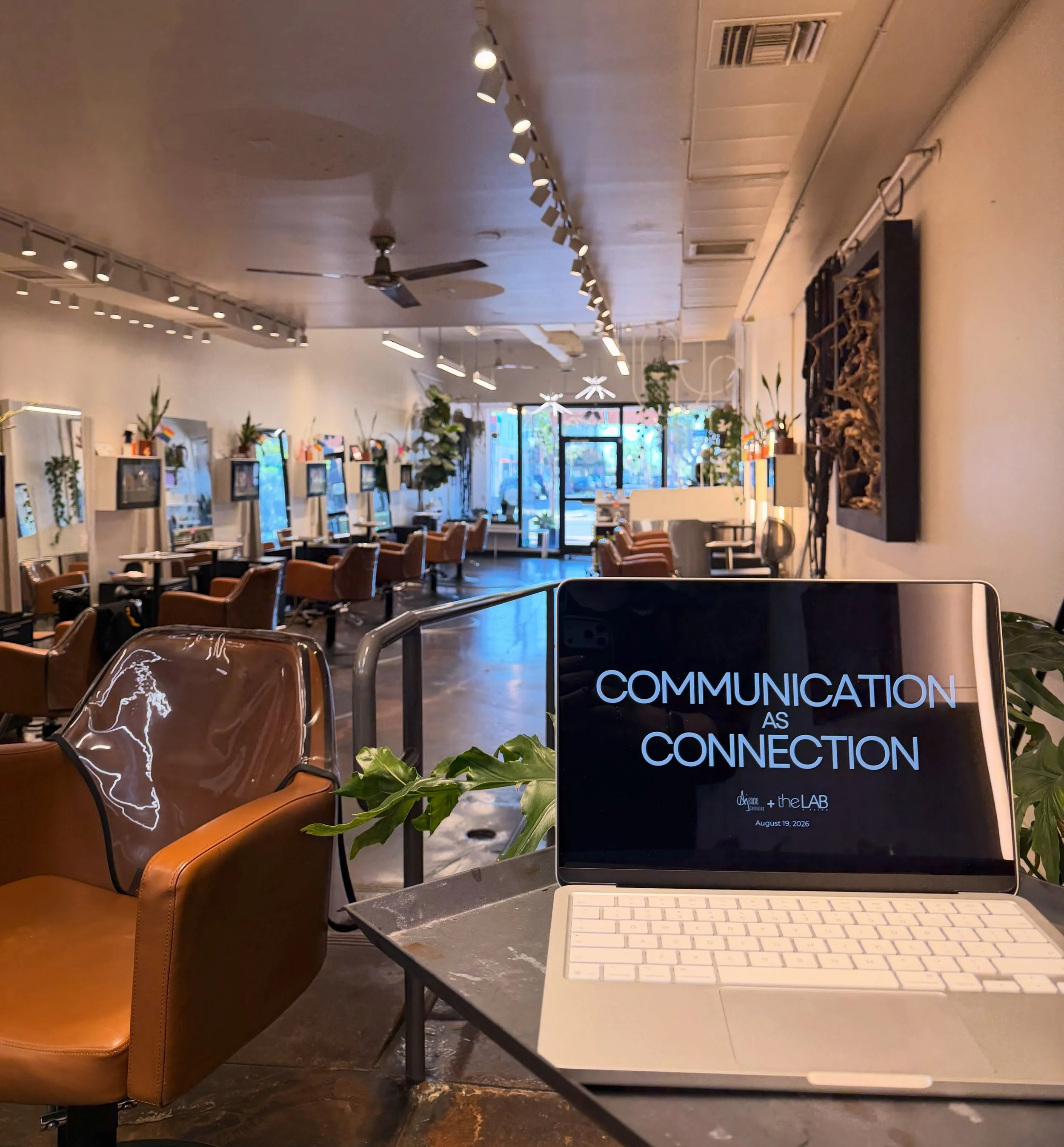 So grateful for our session yesterday! Communication as Connection at The Lab A Salon. 90 minutes talking through how a stylist reads a room, actively listens to clients, and builds trust in real time.

Thank you to a team that showed up curious and 