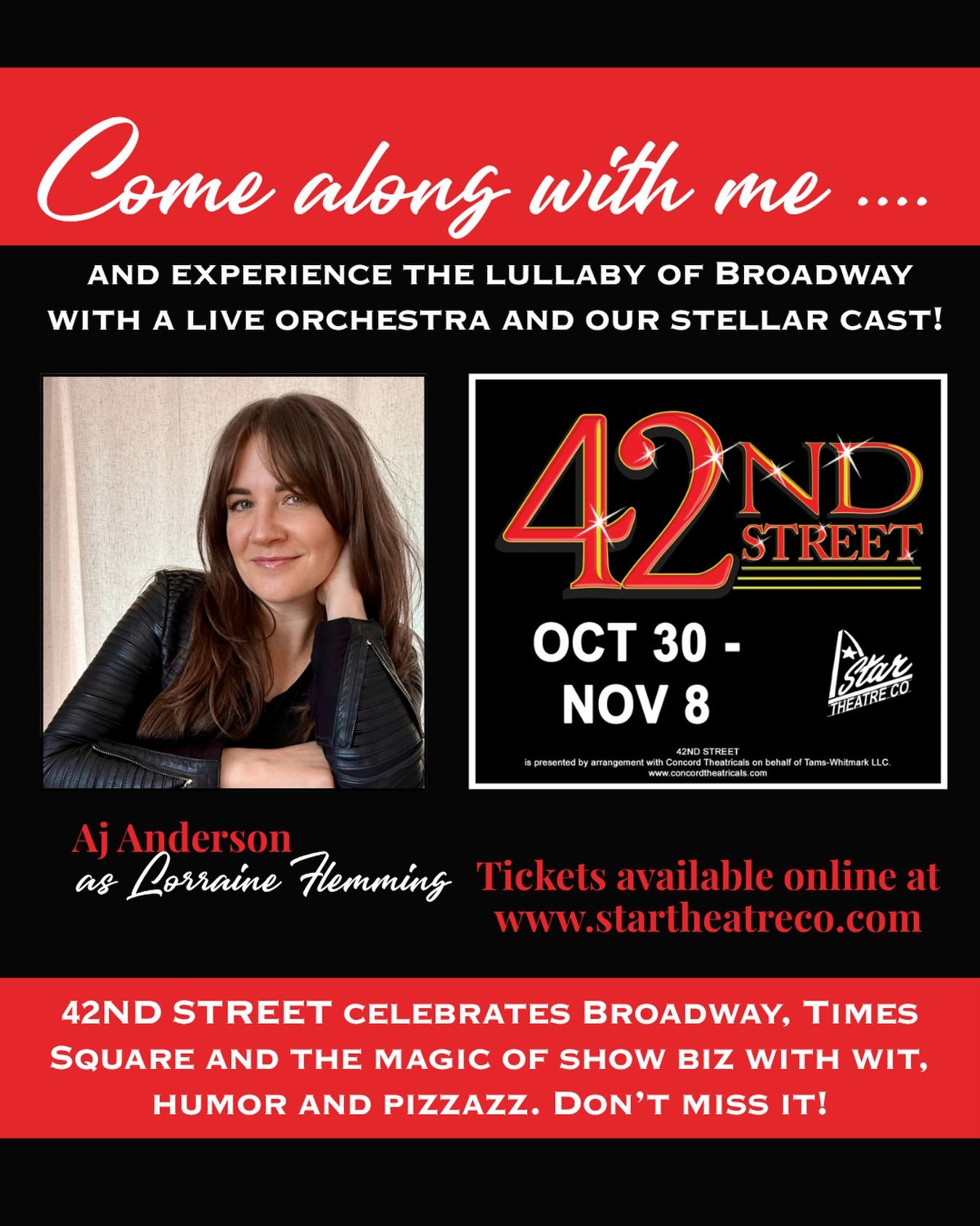 Can&rsquo;t wait to tap my way to 42nd Street with @thestartheatre next month!! What an honor to jump back into musical theater with this wonderful company. 🎭