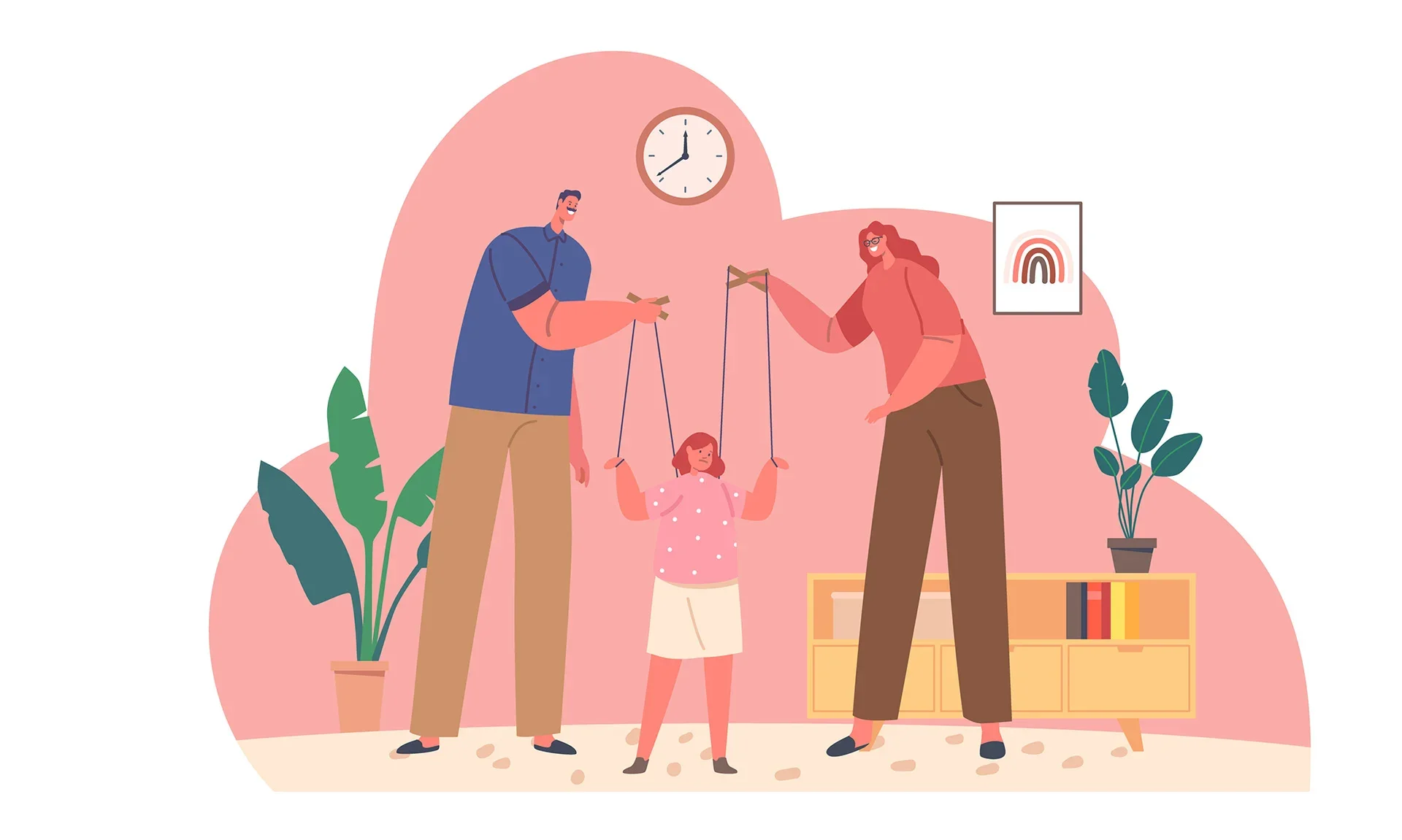 Family issues: Enmeshment + Loss of boundaries 